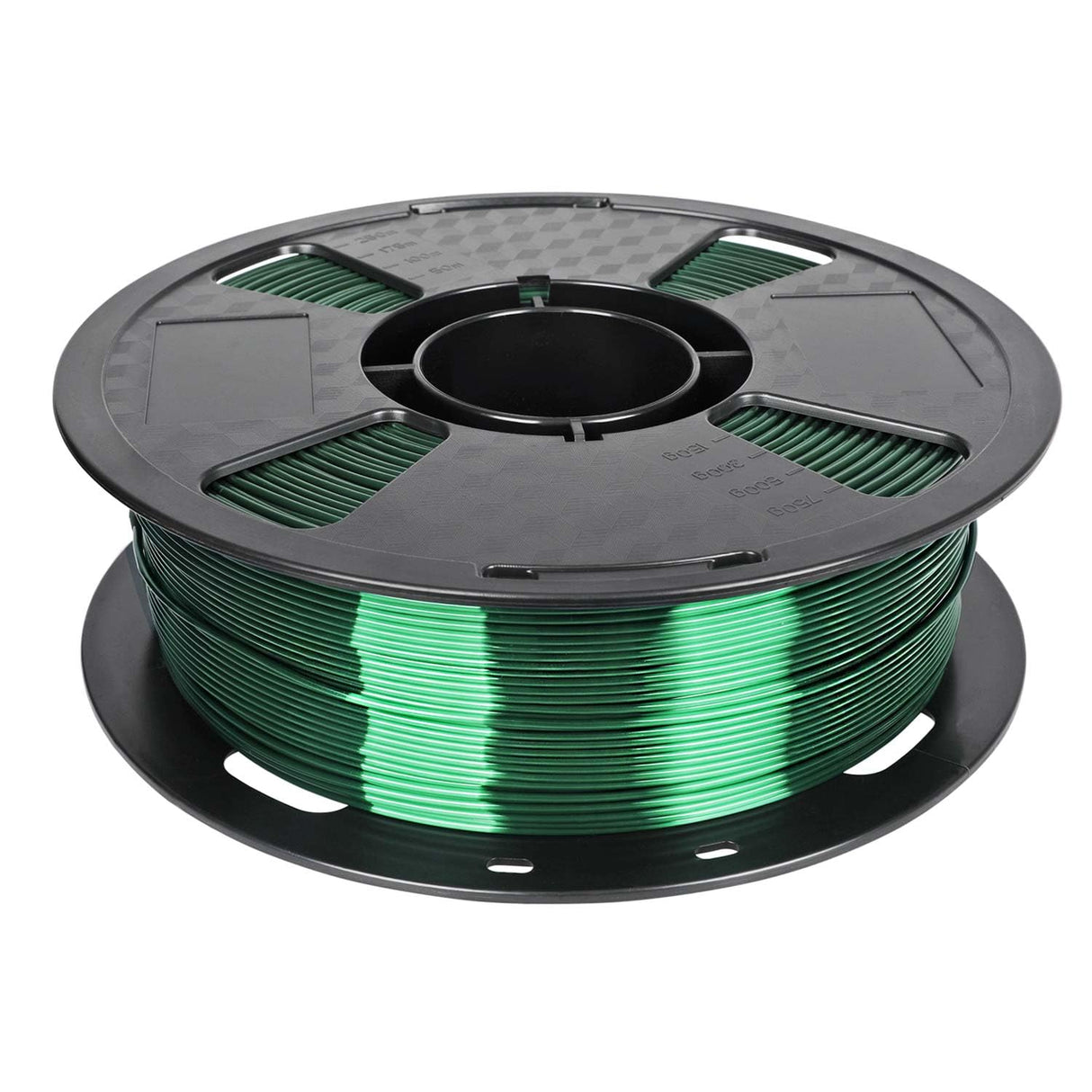 CC3D Silk PLA Filament Forest Green 1.75mm 1KG 3D Printing Silky Shiny Metallic PLA Christmas Green Color FDM Filament 3D Printer Materials CC3D