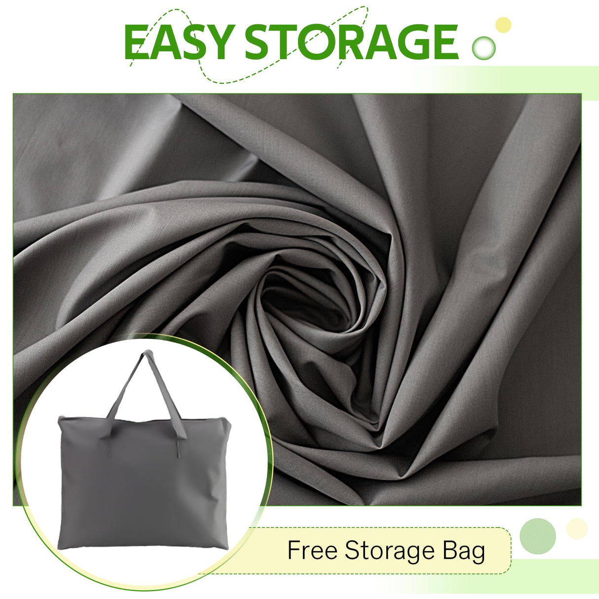 U-MAX Patio Furniture Set Cover, Outdoor Patio Table and Chair Set Covers for Backyard, Waterproof & Large Rectangle Patio Table Cover 90.5"x72.5"x27.5", Grey U-MAX