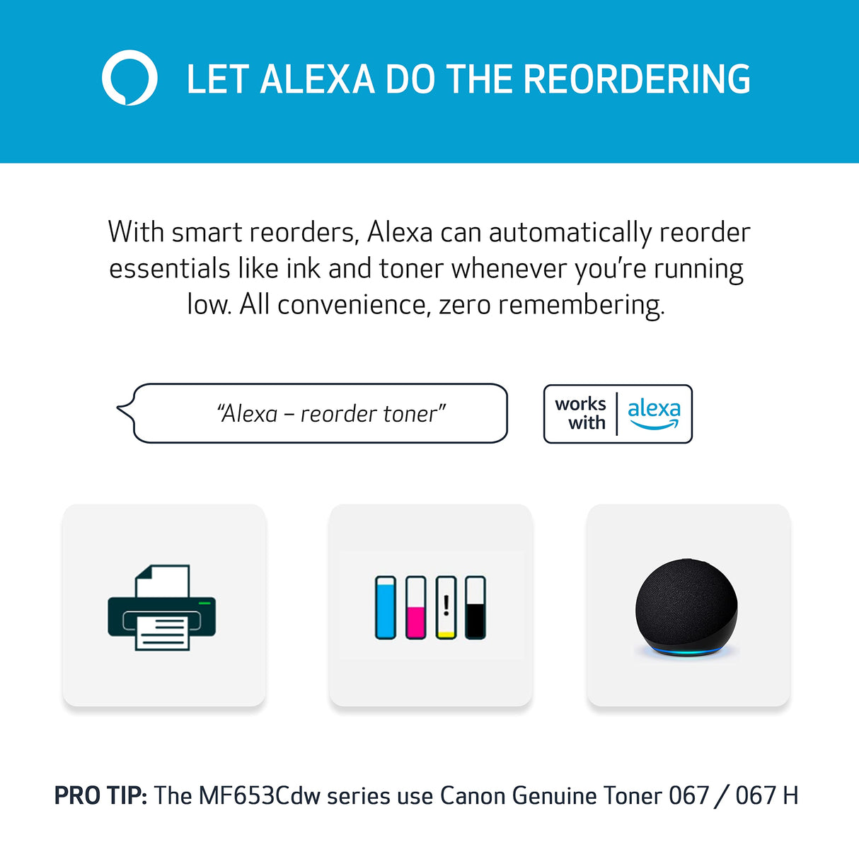 Canon Color imageCLASS MF653Cdw - Multifunction, Duplex, Wireless, Mobile-Ready Laser Printer with 3 Year Limited Warranty, White Canon