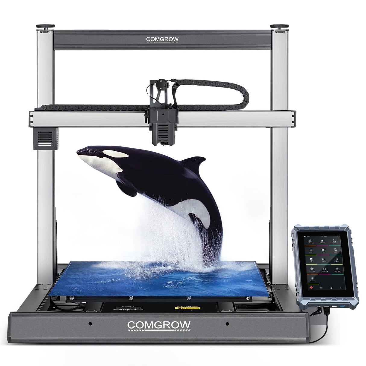 Sovol T500 3D Printer Max Speed up to 500mm/s, Upgraded with 7'' Klipper Touch Screen 300℃ High Temp Hotend 95% Pre-assembly 49-point Auto Leveling XYZ Axis Industrial Linear Rails 19.68*19.68*19.68in Sovol