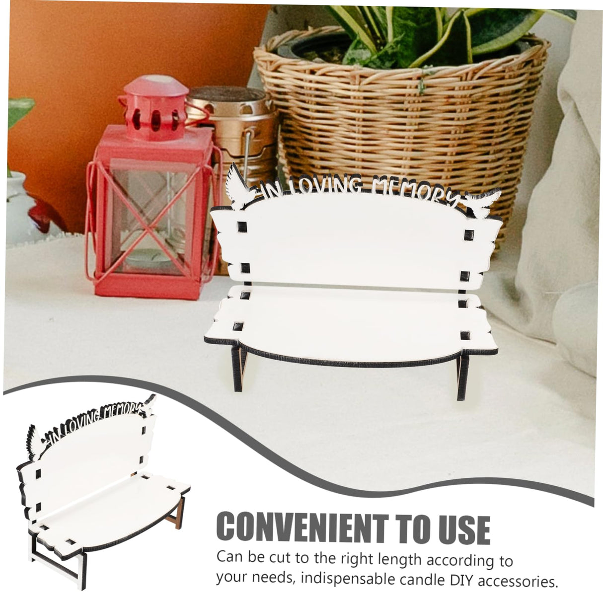 STOBOK White Embryo Chair Dining Table Bench Christmas Crafts Chair Sublimation Memorial Bench Blanks ornament Chair Decor for Tabletop Home Decor, Personalized Photo Frame Sublimation 4pcs. STOBOK