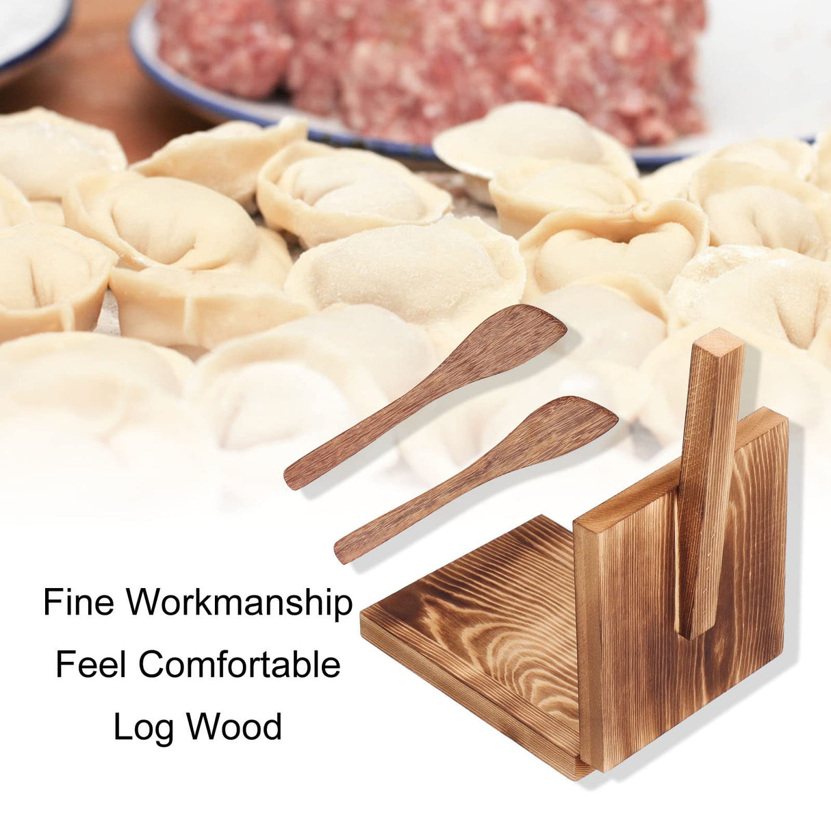 Wooden Tortilla Press, Manual Tortilla Maker Square Tamale Spreader Tool Maquina Para Hacer Tortillas Baking Pressing Tool for Homemade Tortillera Jwthee