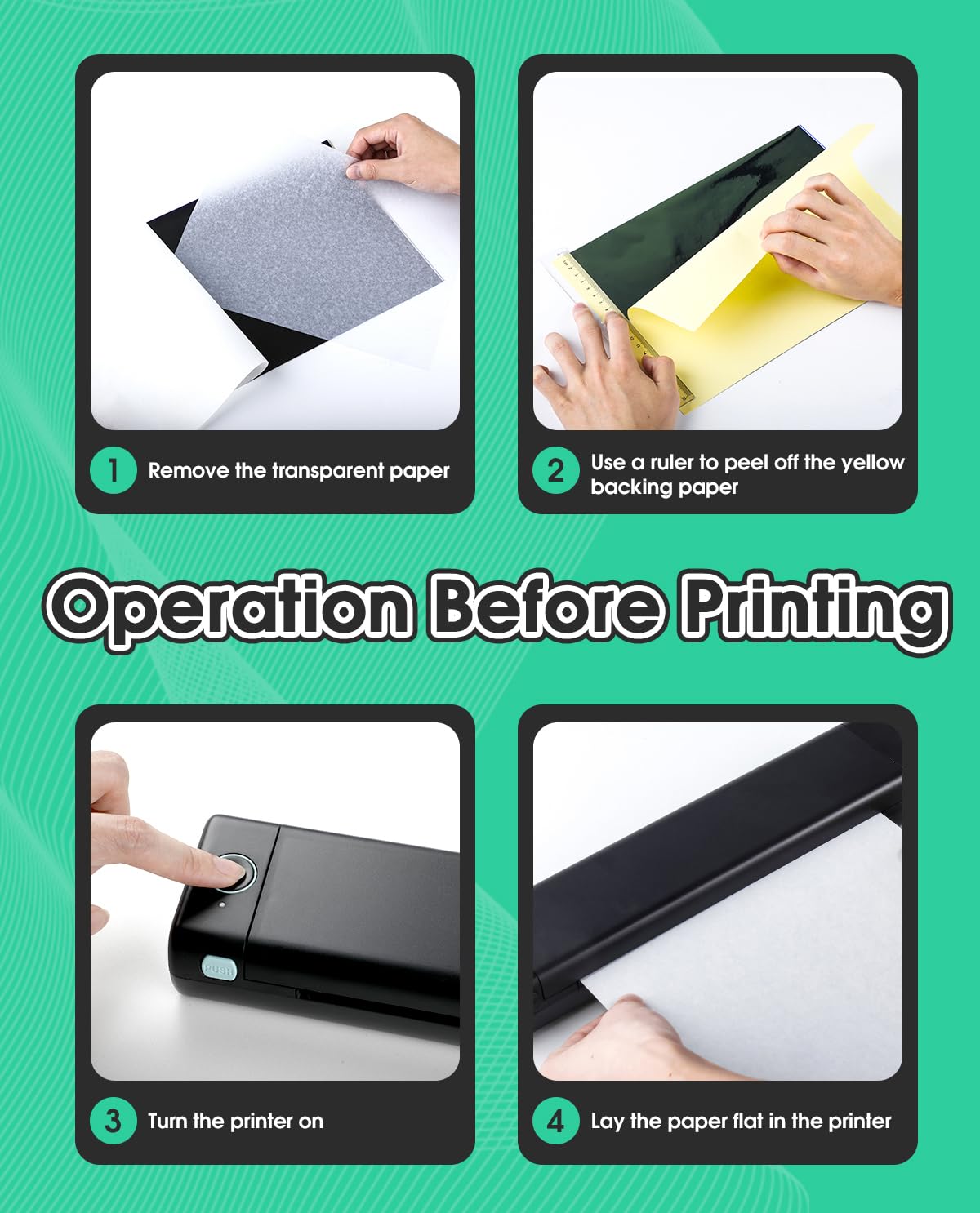 Phomemo M08F Wireless Tattoo Transfer Stencil Printer, Thermal Tattoo Machine with 10pcs Free Transfer Paper, Tattoo Printer Kit for Tattoo Artists & Beginners, Compatible with Smartphone & Pc Phomemo