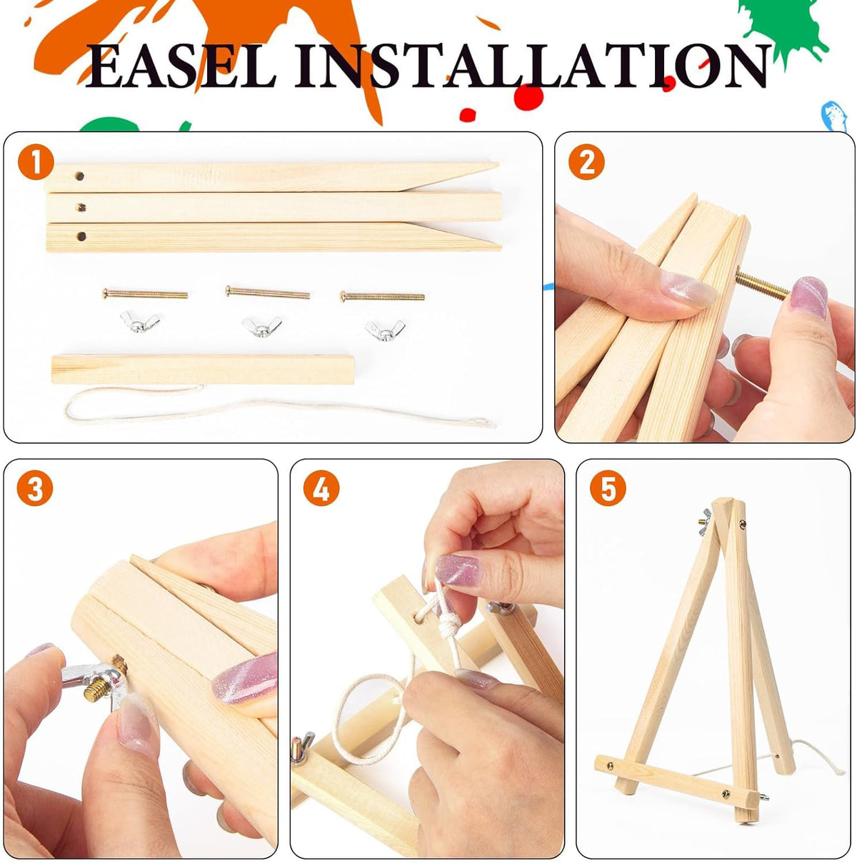 6 Pack Paint by Numbers Kits with Framed for Adults Beginners, Beach Paint by Number Kits on Canvas with Wooden Easel, DIY Acrylic Oil Painting Kits with Brushes for Home Wall Decor (8x12 inch) Mrnsiet