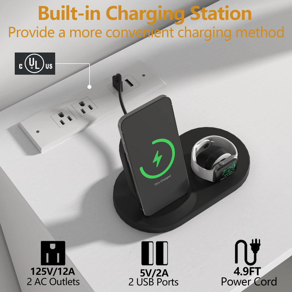 6 Drawers Dresser with 7 Storage Cubbies, LED Chest of Drawers with Power Outlet, 63" Triple Wide Long Dresser Organizer for Bedroom, Modern TV Stand with Open Shelf for Living Room, Entryway (White) Gyfimoie