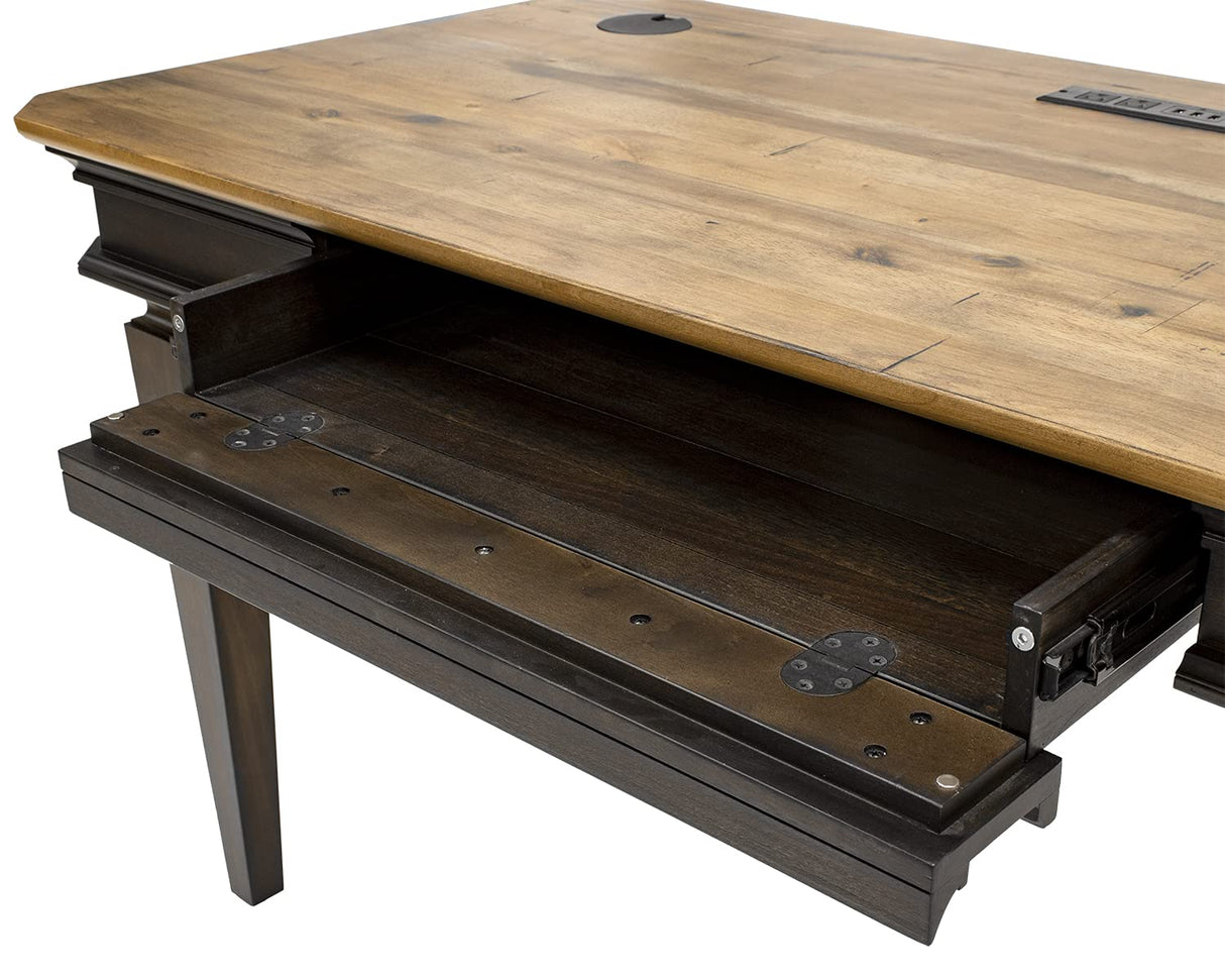 Martin Furniture IMSA384 Executive, Writing Table, Office Desk, Brown Martin Furniture