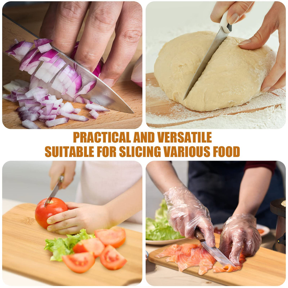 6 Pcs Cutting Board Set Plain Chopping Board with Handles Laser Engraving Serving Board Wooden Charcuterie Kitchen Board Bulk for DIY Housewarming Christmas Gift (15 x 7 Inch, Bamboo) Patelai