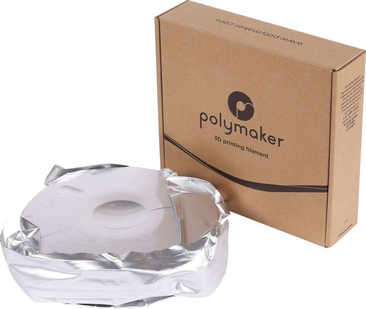 Polymaker PolyMax Tough PETG Filament 1.75mm White 0.75kg 3D Printer Filament, Tougher PETG+ White 3D Printing Filament, Higher Heat Resistance Than PLA POLYMAKER