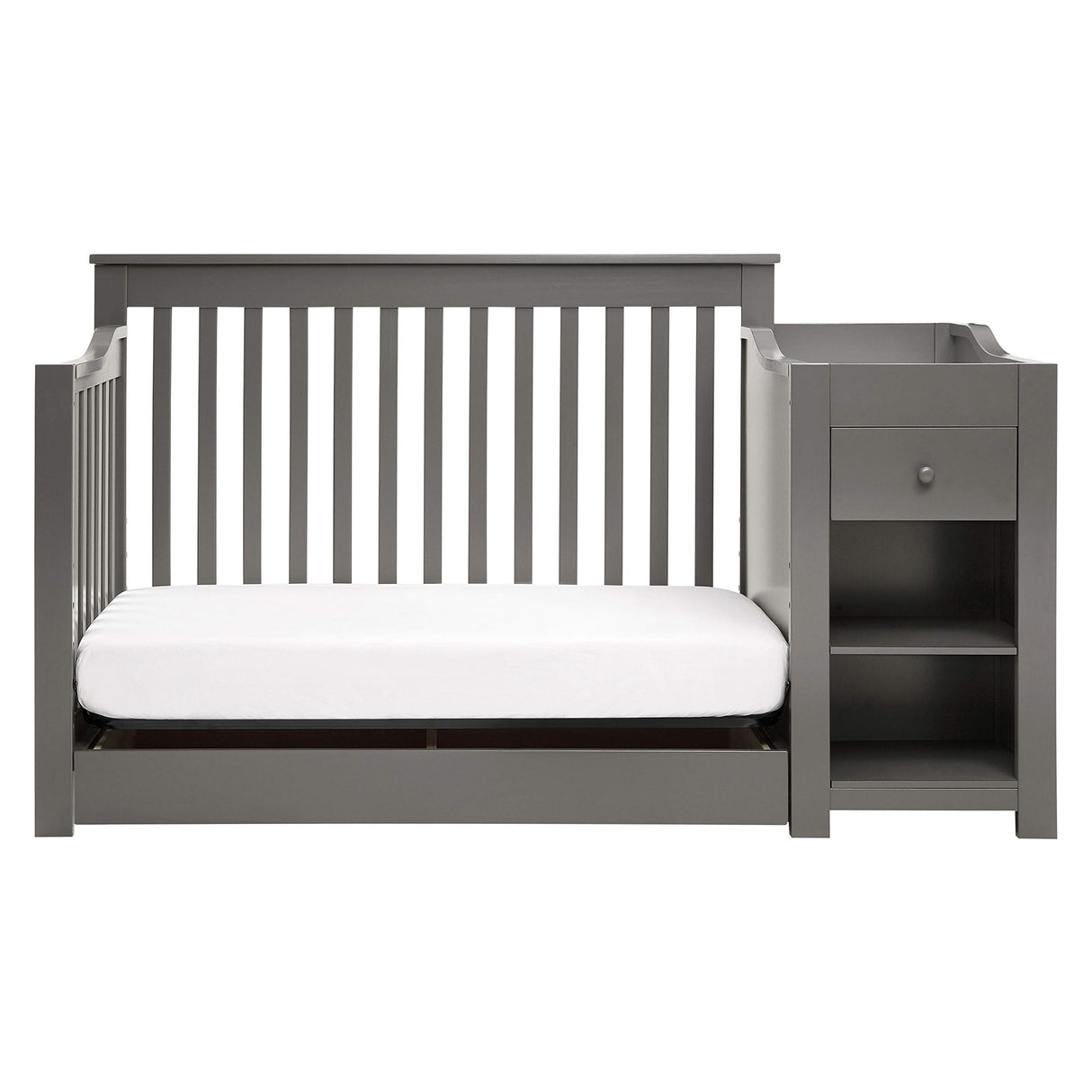 DaVinci Piedmont 4-in-1 Convertible Crib and Changer Combo in Slate DaVinci