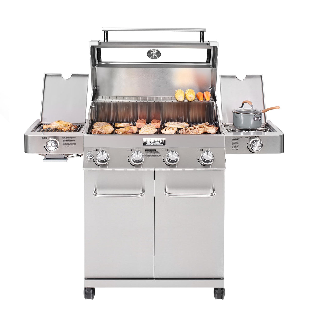 Monument Grills 35633 Propane Grill with Grill Cover Bundle (2 Items) Monument Grills