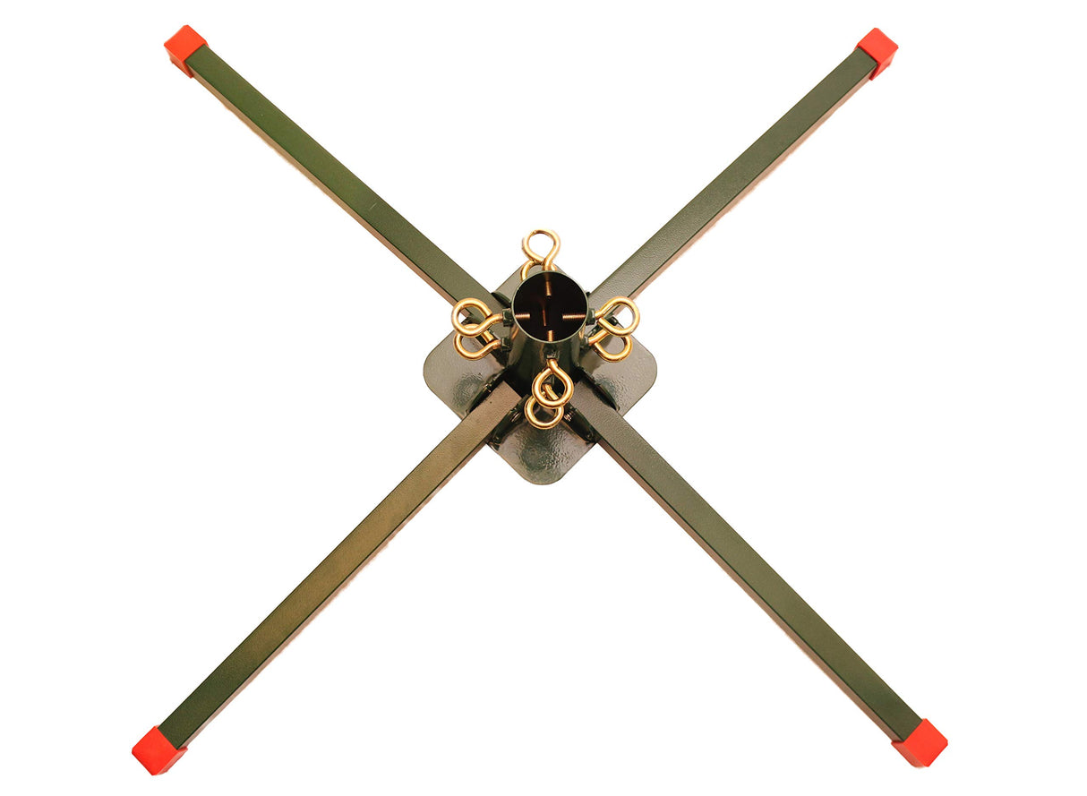 Goliath Welded Steel Artificial Christmas Tree Stand for Artificial Trees 8 to 14 Foot with a 3/4 inch to 2 inch Diameter (Width) Pole. Goliath