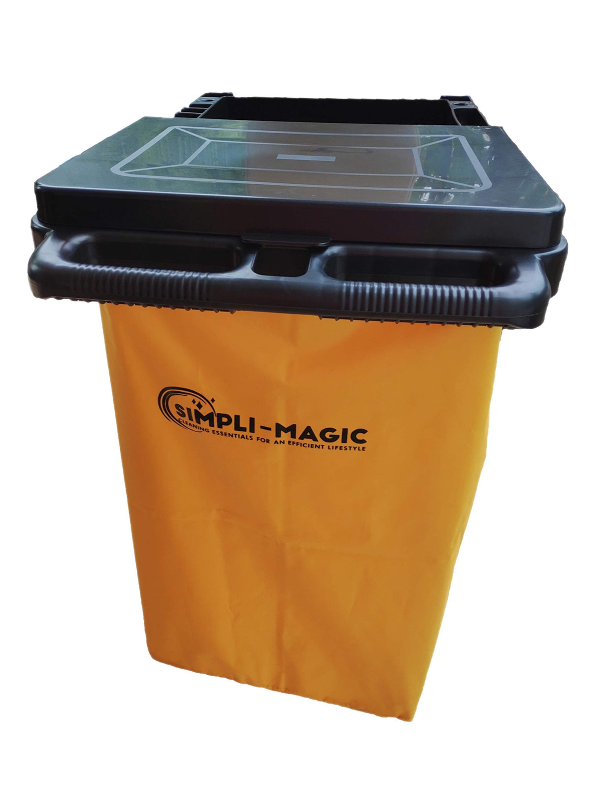 Simpli-Magic 79191 Janitorial Cart, Commercial, Black SIMPLI-MAGIC
