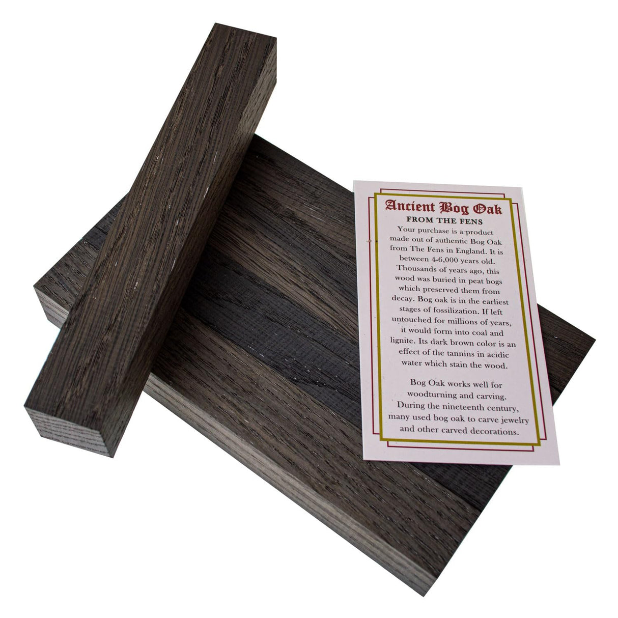 WOODTURNINGZ Ancient Bog Oak Wood Pen Blanks (5-Pack) WOODTURNINGZ