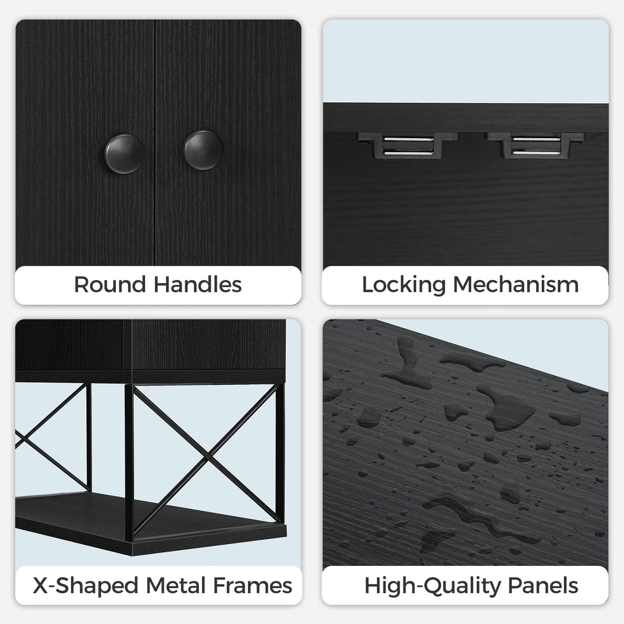 MAHANCRIS Bathroom Wall Cabinet with 2 Door and Adjustable Shelf, Farmhouse Medicine Cabinet with Towel Rack, 3-Tier Wall Mounted Storage Cabinet Over The Toilet for Bathroom Laundry Room, Black MAHANCRIS