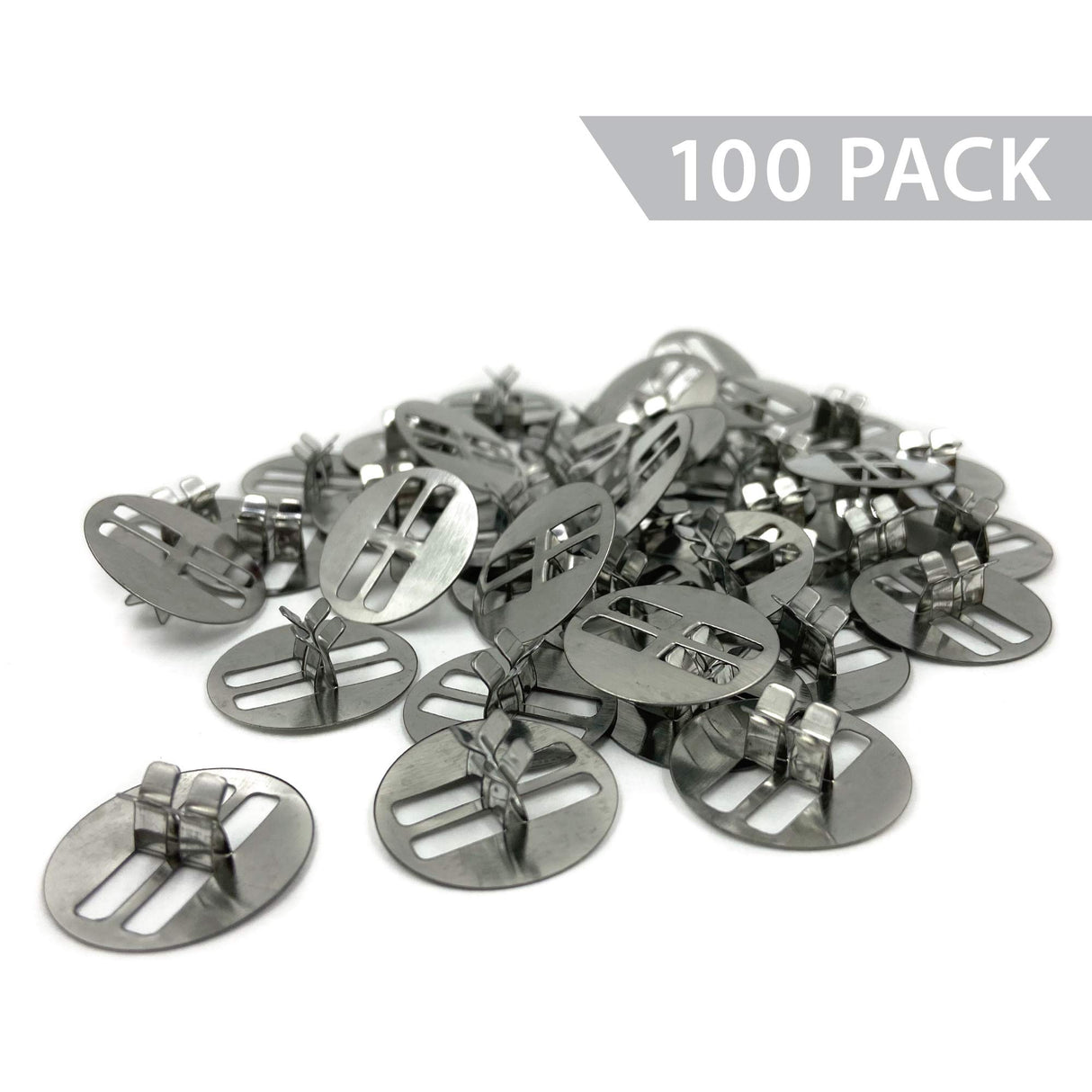 Hemlock Park Universal Wood Wick Clips for Candles | Sustainer Tabs Fit Most Wooden Wicks | Longer Burn Time & Less Wasted Wax (100 Pack) Hemlock Park