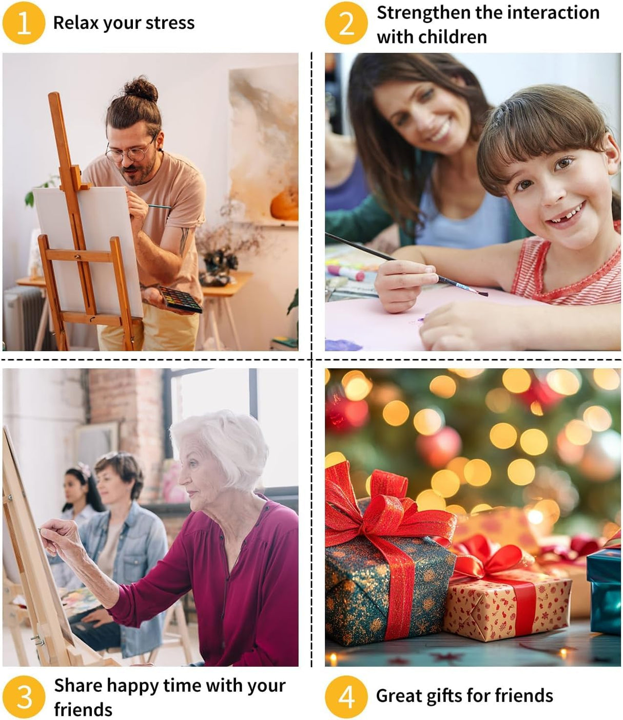 CraftCraze Paint by Numbers Kit for Adults, Adult Paint by Number Kits, Disco Ball Paint by Numbers for Adults Beginners, DIY Advanced Acrylic Painting on Canvas for Home Wall Art Decor 16x20 Inch CraftCraze