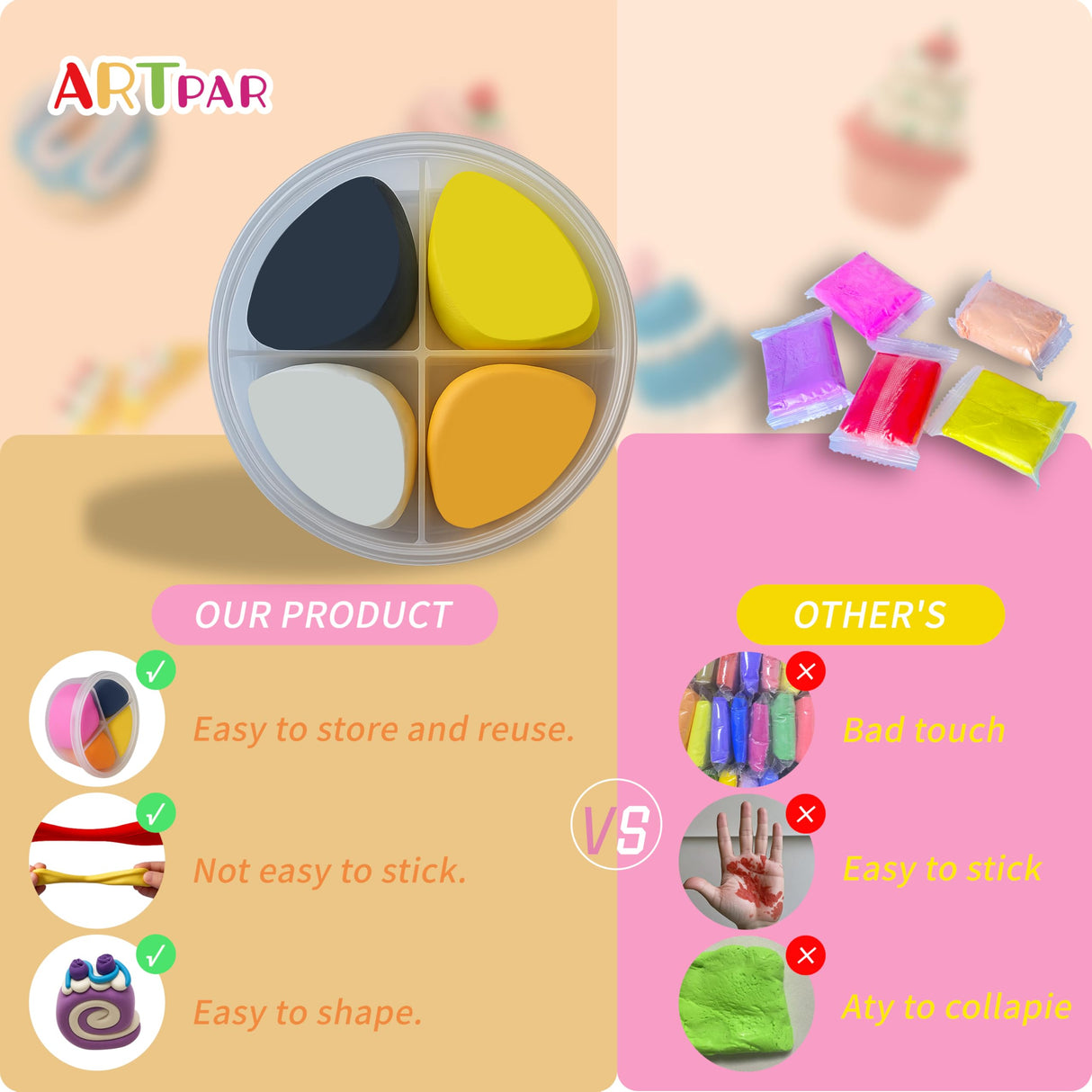 ARTPAR Halloween Crafts for Kids,Air Dry Clay Crafts Kit,12 Boxes Modeling Magic Soft Clay Art Sculpting Supplies,DIY Molding Clay Kit Hallowmas Pumpkin Party Favors for Boys & Girls Age 3-12 ARTPAR