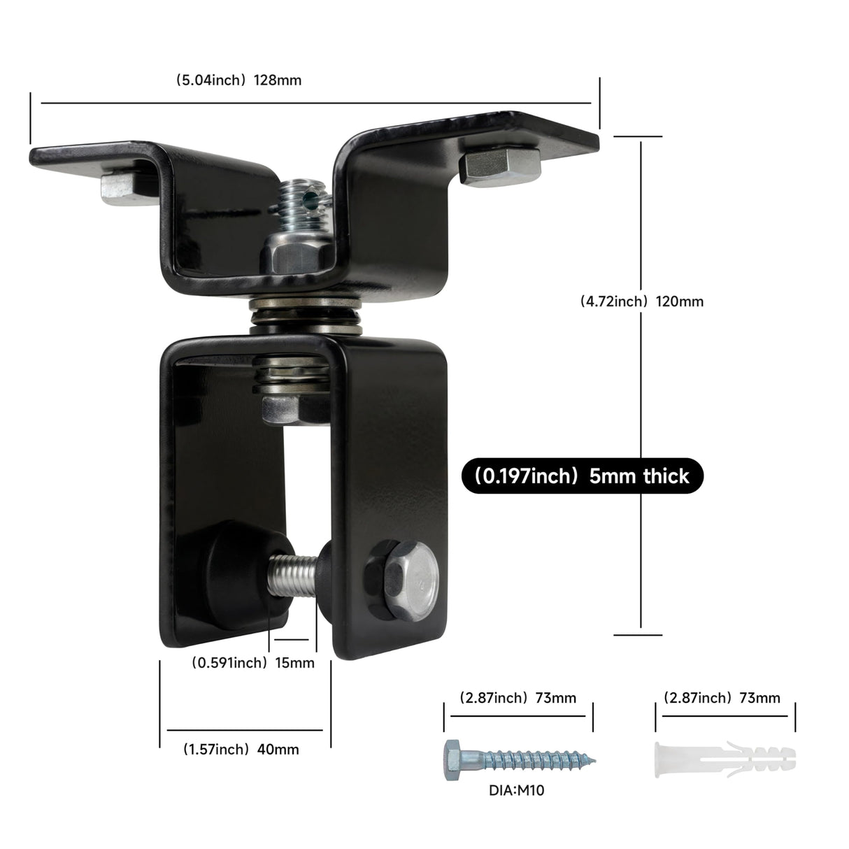 Rotating Punching Bag Hanger with 360degree Swivel Hook Heavy Duty Ceiling Wall Mount for Boxing MMA, Fitness Training Secure Adjustable Steel Bracket Speed Bag Aerial Yoga Swing Gymnastic Rings JARGUUO