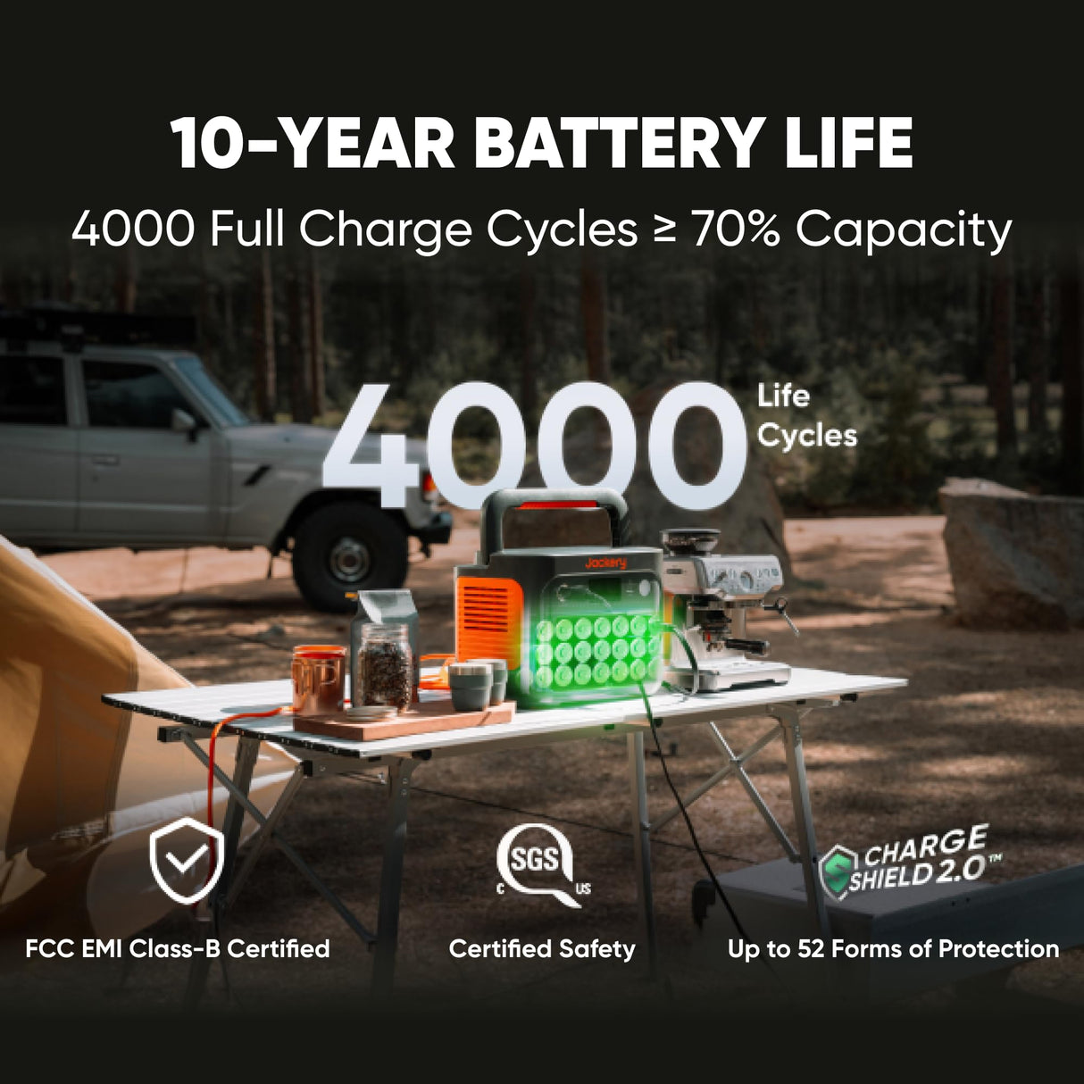 Jackery Explorer 1000 v2 Portable Power Station(2024 New),1070Wh LiFePO4 Battery,1500W AC/100W USB-C Output, 1 Hr Fast Charge, Solar Generator for Outdoor Camping,Off-grid Living,RV,Emergency (Renewed) Jackery