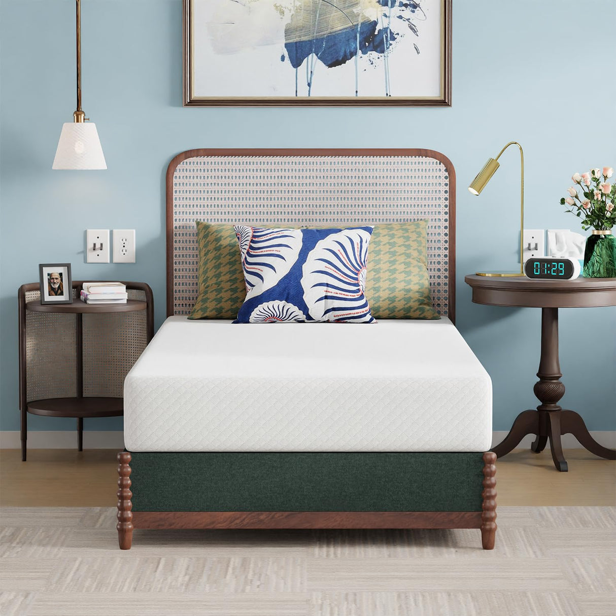 BestMassage Twin Mattress, 8 inch Gel Memory Foam Mattress Queen Size for Cool Sleep & Pressure Relief, Medium Firm Mattresses CertiPUR-US Certified/Bed-in-a-Box/Pressure Relieving,Twin Size BestMassage