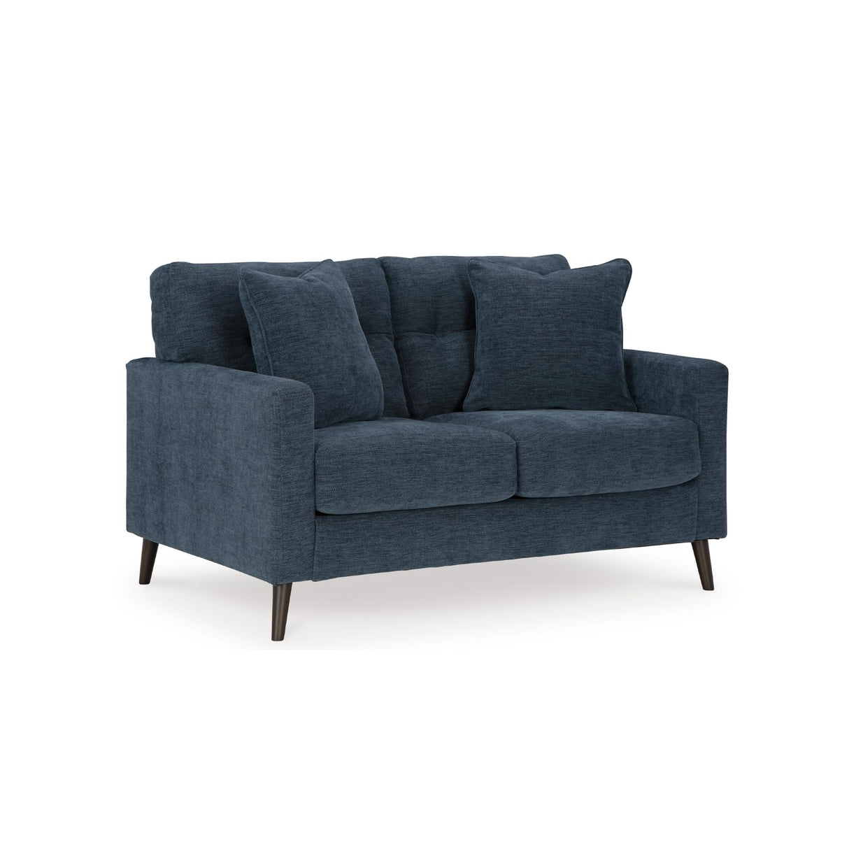 Signature Design by Ashley Bixler Classic Tufted Loveseat with Removable Cushions, Blue Signature Design by Ashley