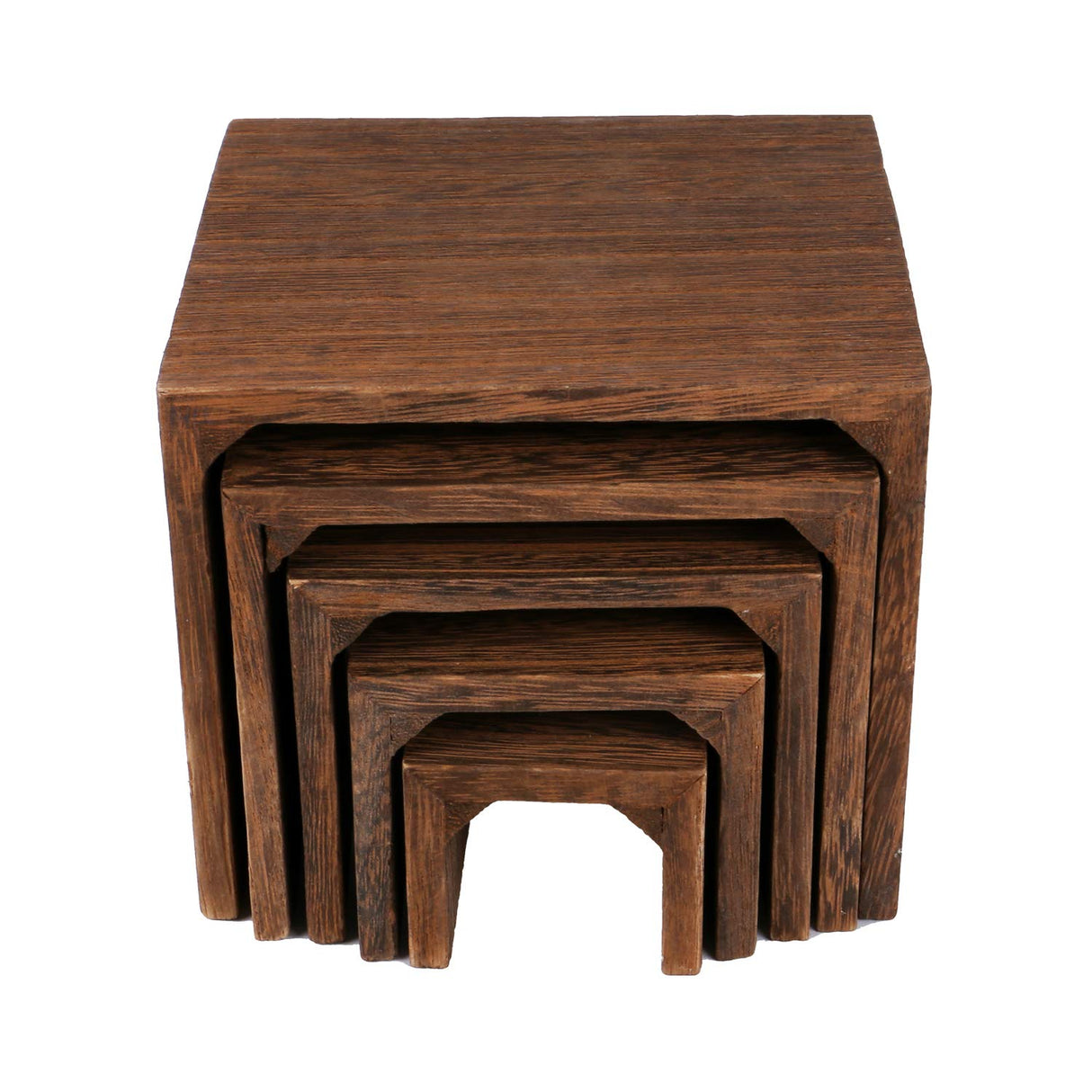 MOOCA 5-Piece Wooden Jewelry Display Risers - Multi-Function Retail Stands for Rings, Watches, Necklaces, Bracelets, and More - Various Heights, MOOCA