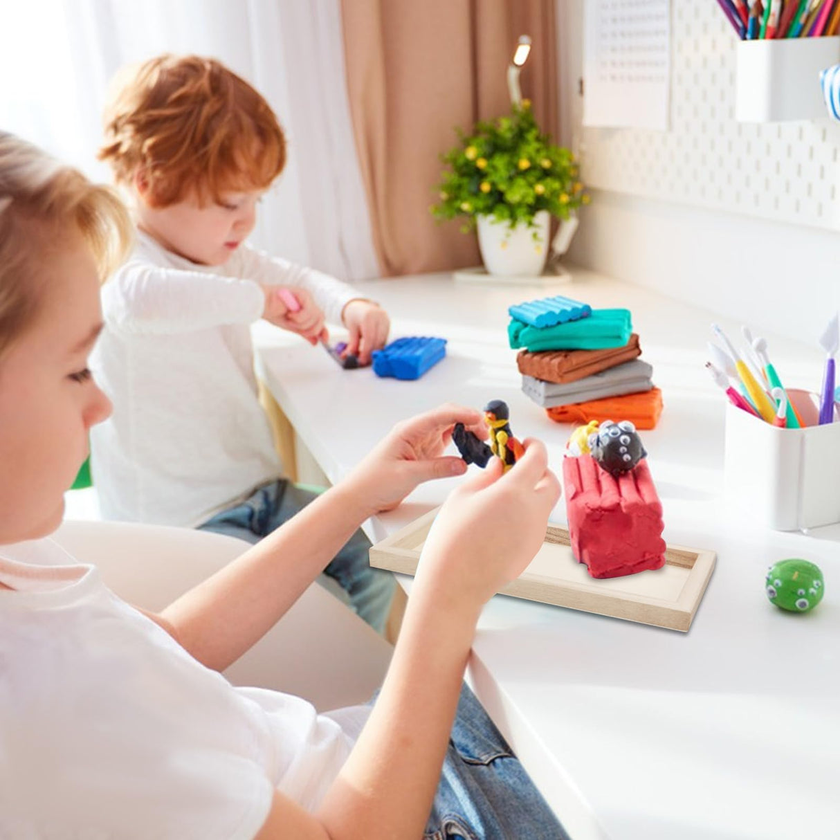 Unfinished Wood Canvas Boards for Painting - Blank Square Cradled Panels for Mixed-Media Craft & Art Supply - Acrylics (12x6 in - 8 PCS) APACALI