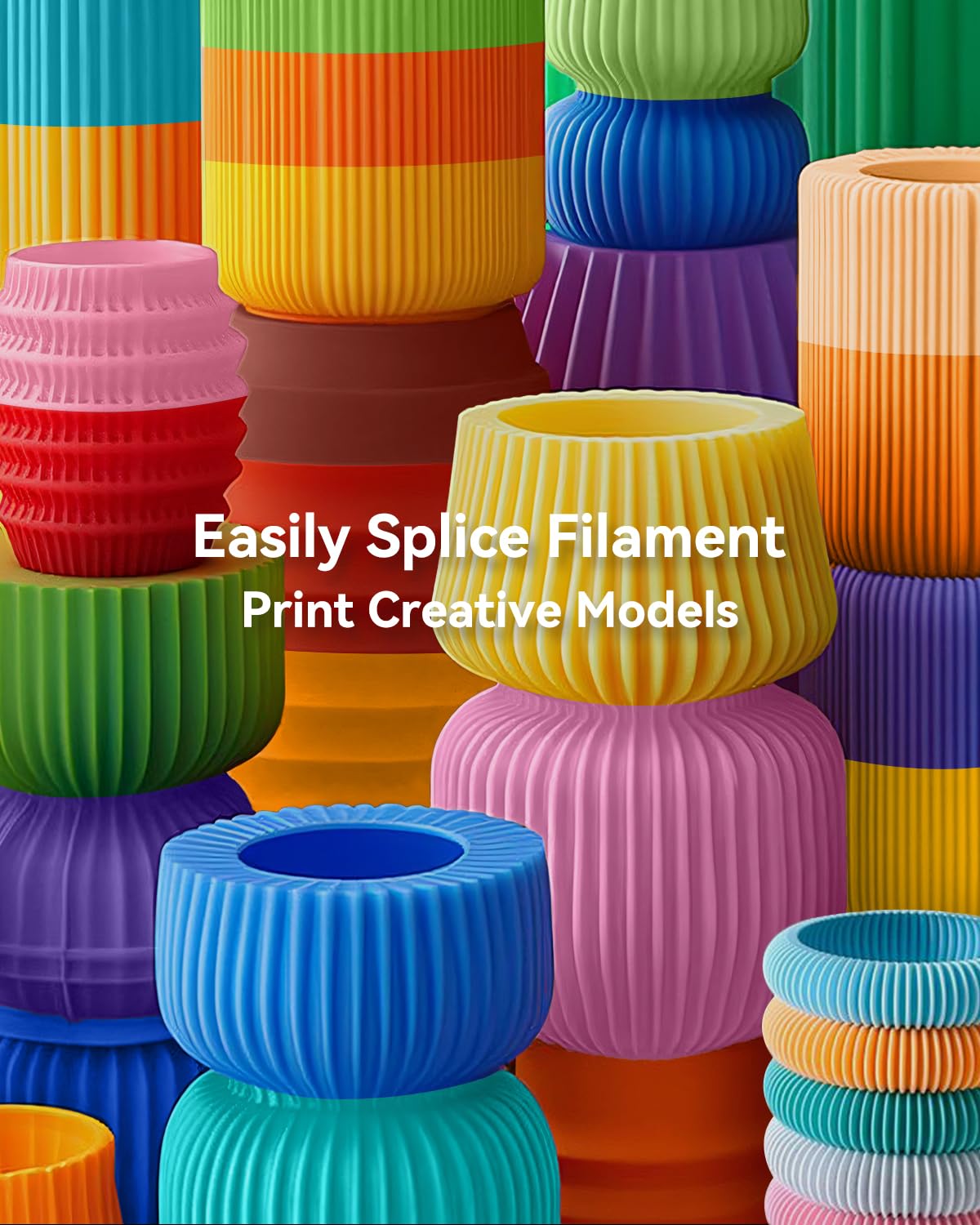 SUNLU Official Filament Connector, Fast Heating Filament Connector for 3D Printer Filament 1.75mm, Up to 240°C, Compatible with PLA PETG TPU ABS PA Nylon, Easy to Use, Pack with 200PCS PTFE Sleeve SUNLU