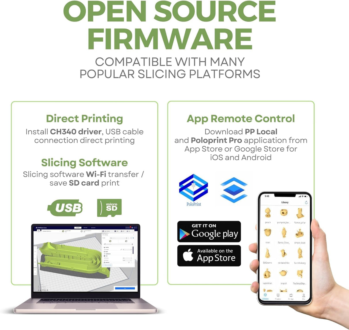 Fully Assembled Mini 3D Printer for Kids and Beginners - Complete Starter Kit with Auto Leveling 3D Printing Machine, 10M PLA Filament, and SD Card - WiFi 3D Home Printer for MAC, Windows, and Linux Asani