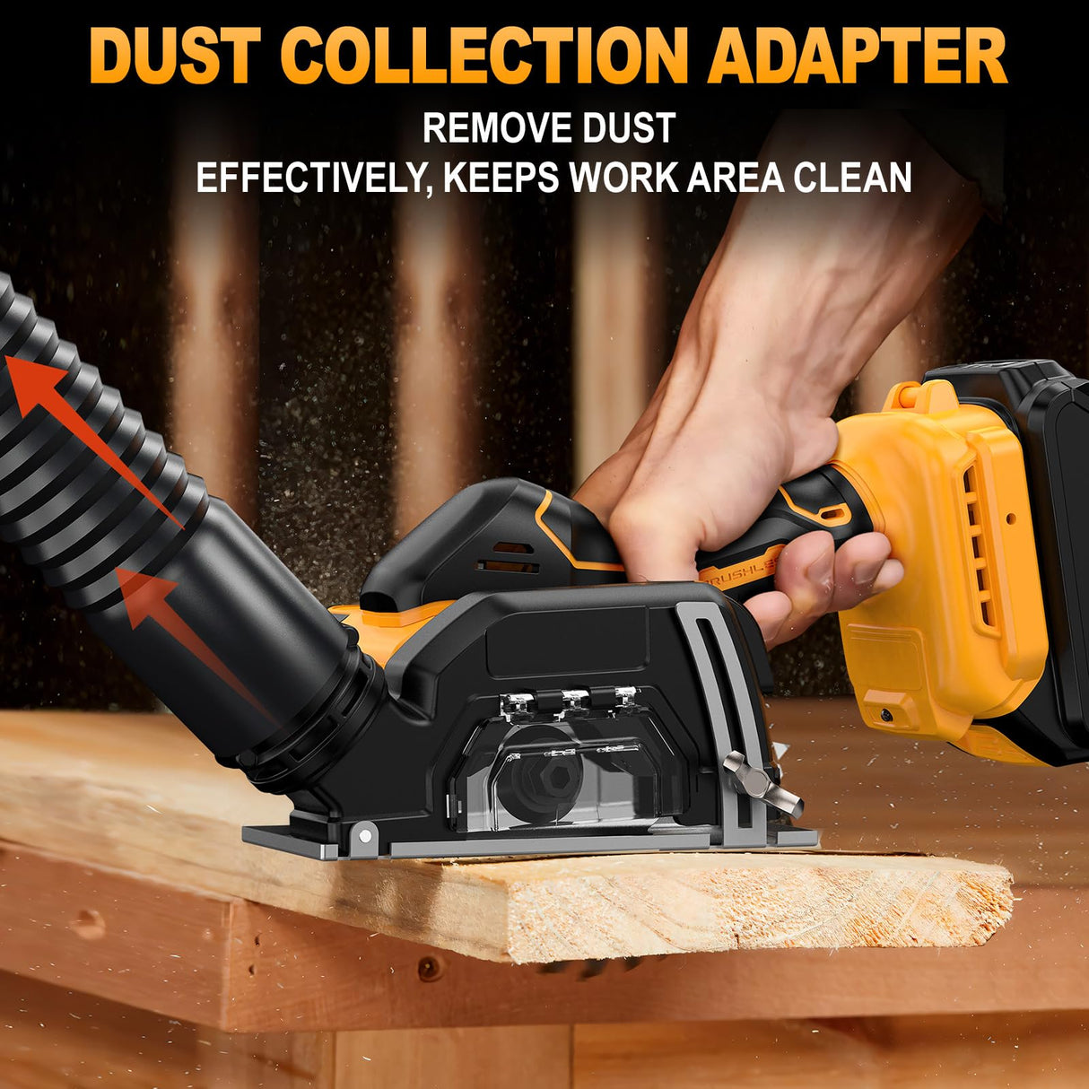 Labfintom 3 Inch Cut Off Tool for De-walt 20V Battery with 3 Saw Blades, Removable Dust Cover, Tools Only Labfintom