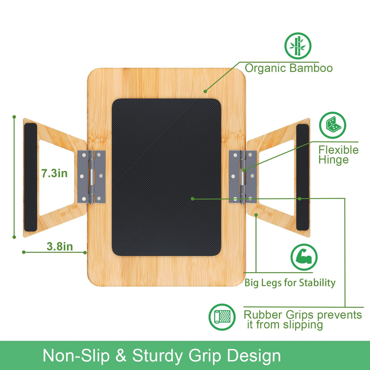 Danfoxer Couch Arm Tray Bamboo Sofa Armrest Tray Sofa Arm Clip Table Multi-Function Arm Table for Eating/Drinks/Remote Control Danfoxer