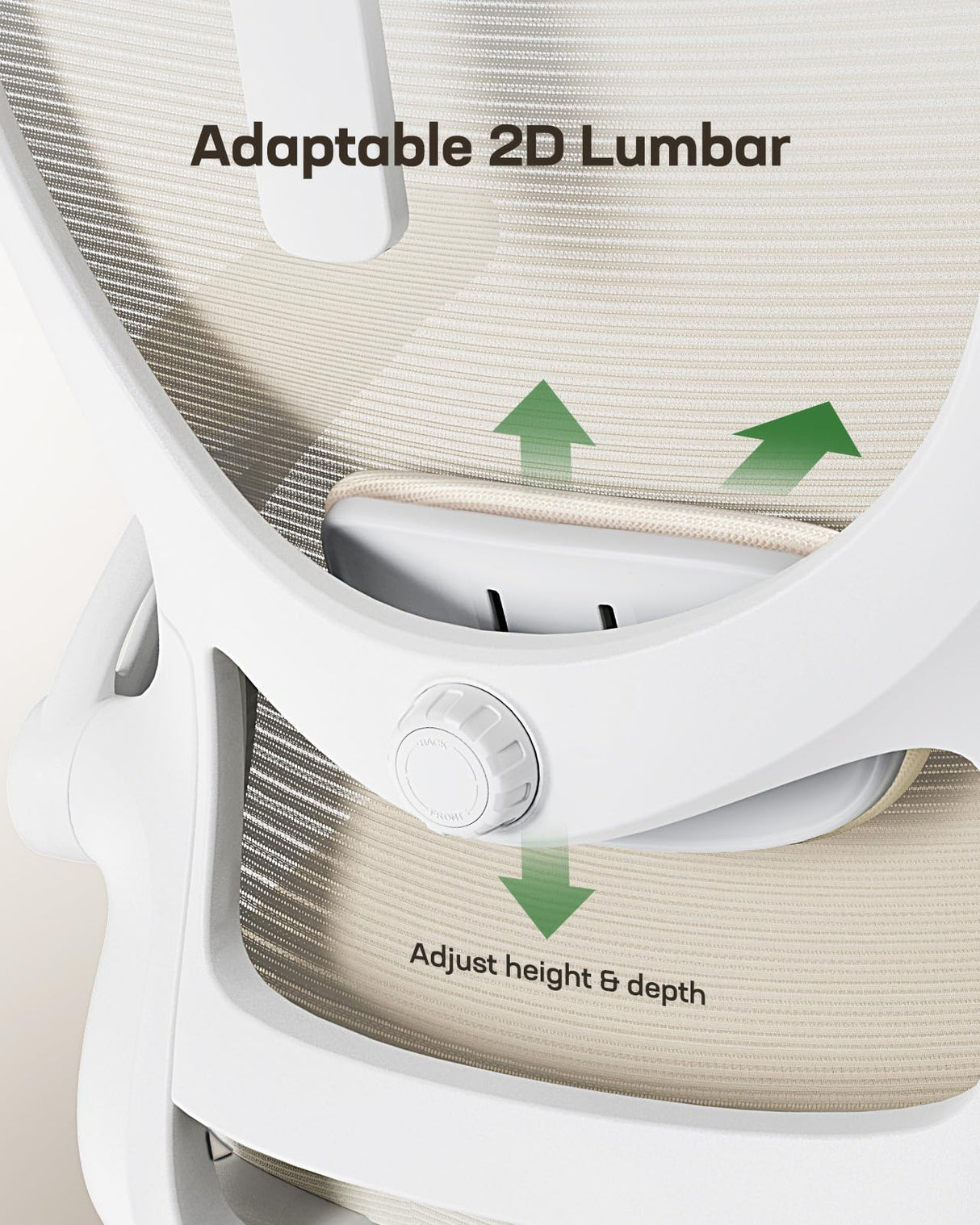 Marsail Ergonomic Office Chair: Office Computer Desk Chair with High Back Mesh and Adjustable Lumbar Support Rolling Work Swivel Task Chairs with Wheel 3D Armrests and Headrest (White) Marsail