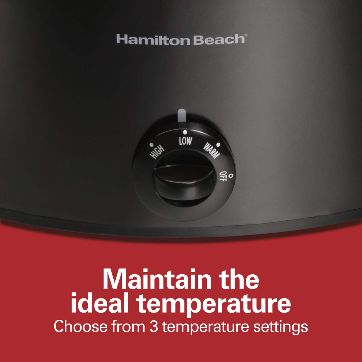 Hamilton Beach Stay or Go Portable Slow Cooker with Lid Lock, Dishwasher-Safe Crock, 6-Quart, Black 33261 Hamilton Beach