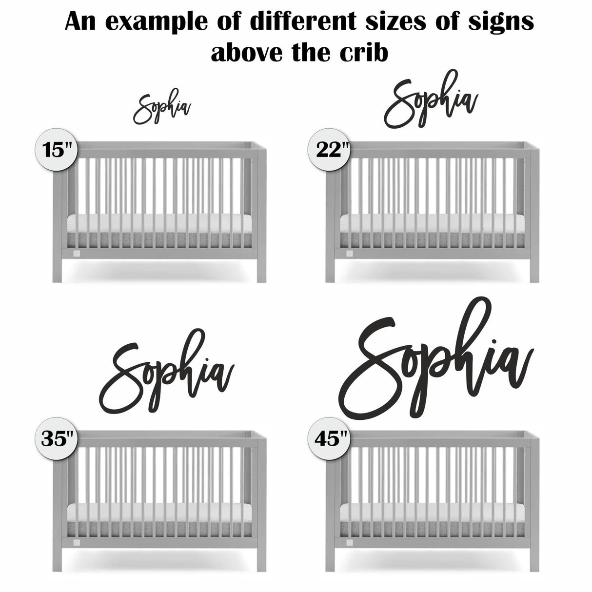 Wooden Name Signs for Nursery Custom Baby Name Sign for Wall Name Signs Personalized Custom Name Sign for Nursery Name Wall Decor Personalized Name signs for Kids Room (Single Name Sign) Woodland