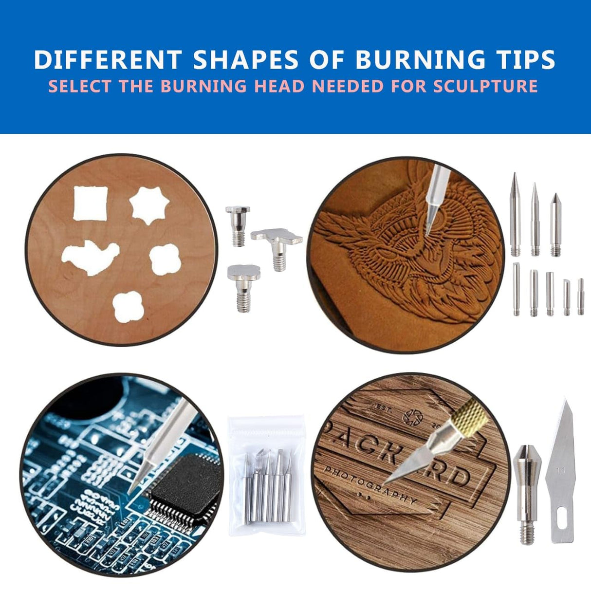 Belleavenue Wood Burning Kit 42Pcs Power Switch and Adjustable Temperature with Wood Burner Pen 392~842°F for Adults Wood Burning Tool for Pyrography Leather, Black Belleavenue