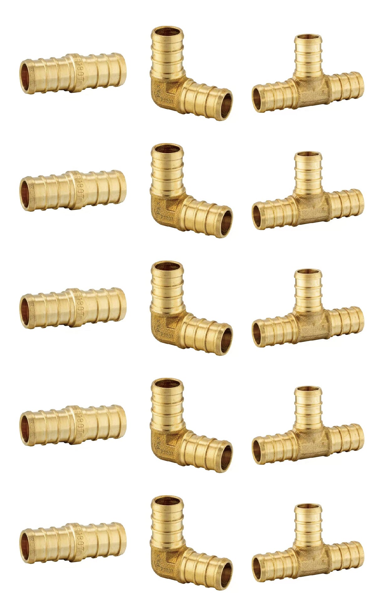 EFIELD 1/2 Inch 2 x100 ft Pex-b Pipe/Tubing(200 Ft), For Potable Water, Cold Hot Water, Brass Fitting, Crimping Clamp Tool, Cinch Clamps, Cutter Combo Kit (All in One) EFIELD