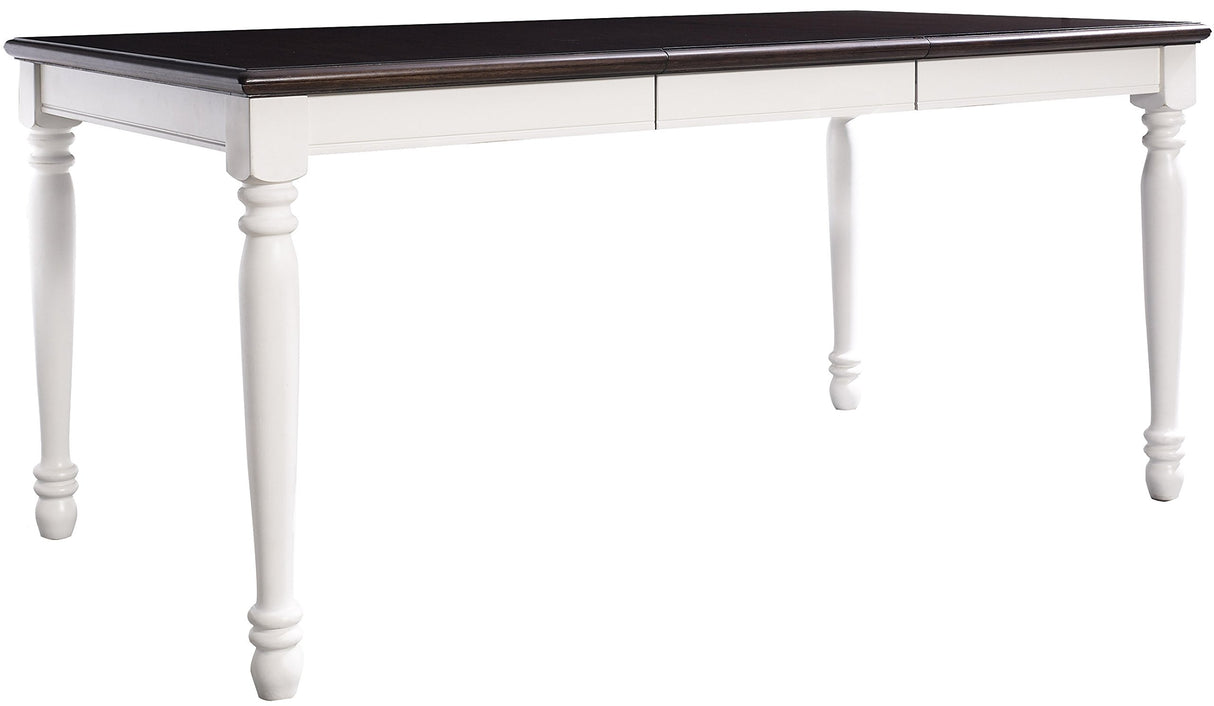Crosley Furniture Shelby Dining Table, Expandable, Distressed White Crosley Furniture