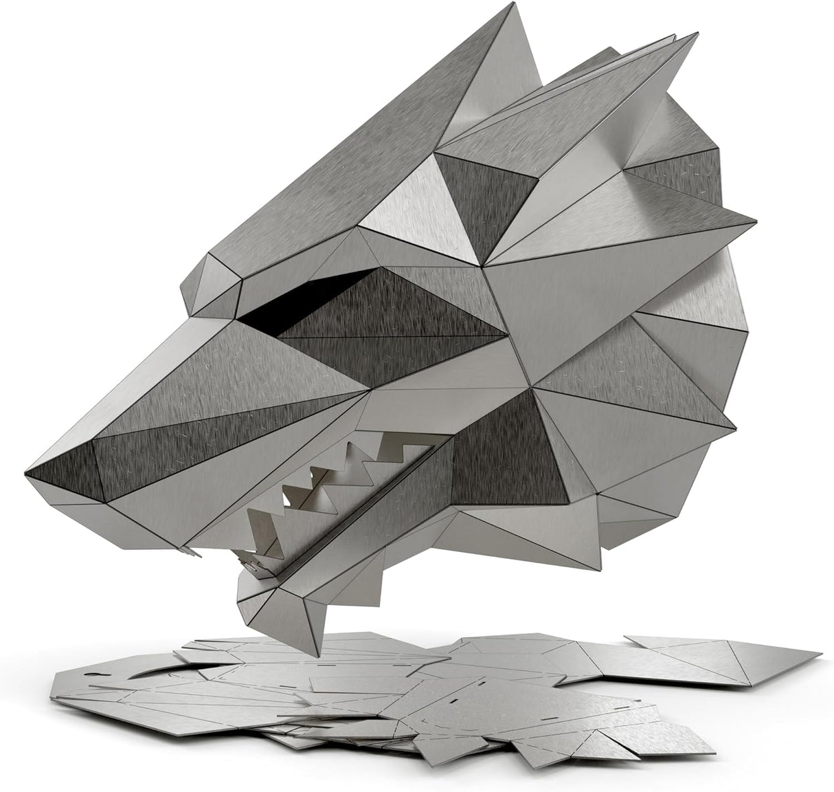 SONNLER Dire Wolf Head Welding kit For Beginners Practice,201 stainless steel Welding Coupons,Laser Cut Welding Training Metal Suitable For TIG, MIG, Gas, Arc, Stick, DIY Welding Practice Kit (14 pcs) SONNLER