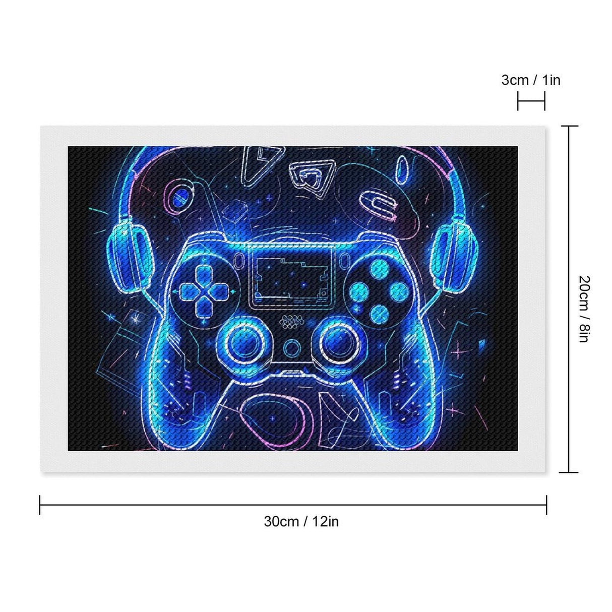 5D Diamond Painting Kits for Adults, Video Games Print Diamond Art Kits for Beginners, DIY Full Drill Paint with Round Diamond Dots, Home Wall Decor 8"x12" WoodArtSupply