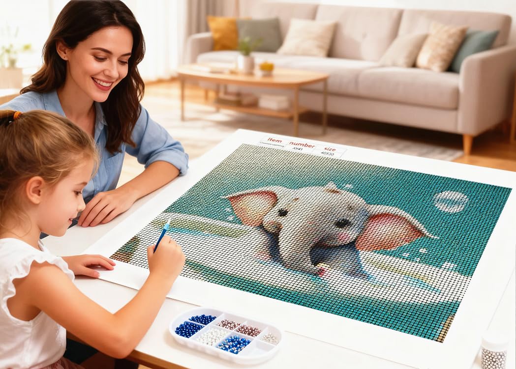 NIHO-JIUMA 5D Diamond Painting Kits, DIY Full Drill Diamond Art Gift for Adult/Teen, Home Decoration (002H, 30X40 CM/12X16 in) NIHO-JIUMA