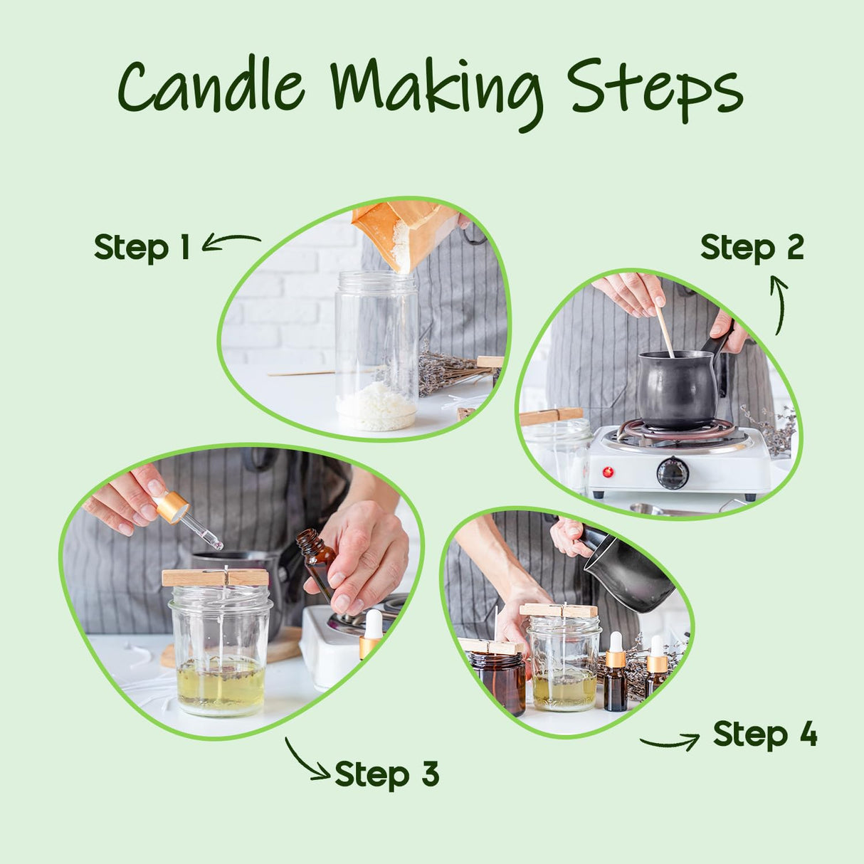 UNOTENA Soy Wax Flakes for Candle Making, Natural Candle Wax, Farm-Sourced, No Additives, Safe and Pure, 10LB UNOTENA