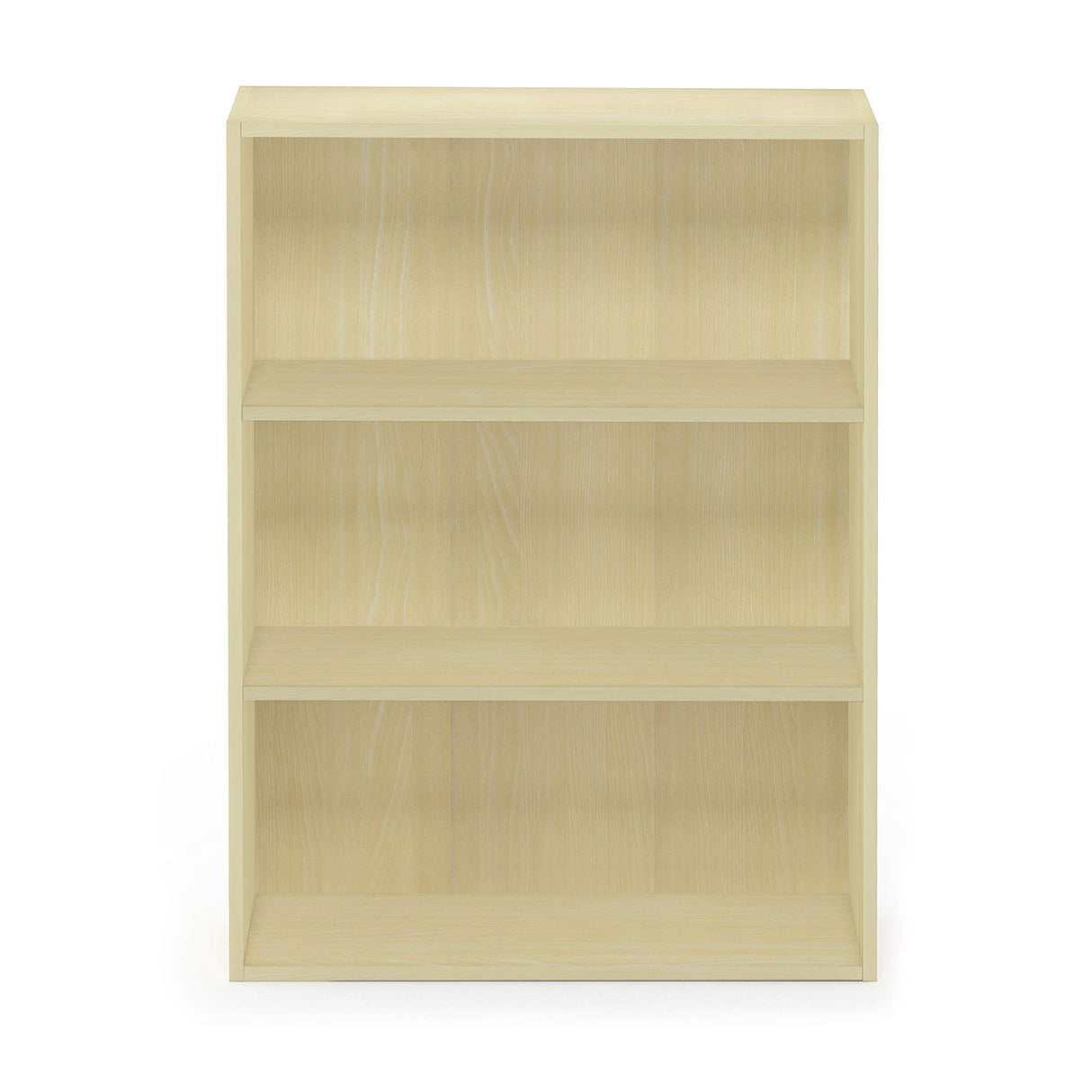 Furinno PASIR Book Shelf, 3-Tier Bookshelf, Bookcase, 9.7" x 23.7" x 31.5", for Living Room, Bedroom, Home Office, Steam Beech Furinno