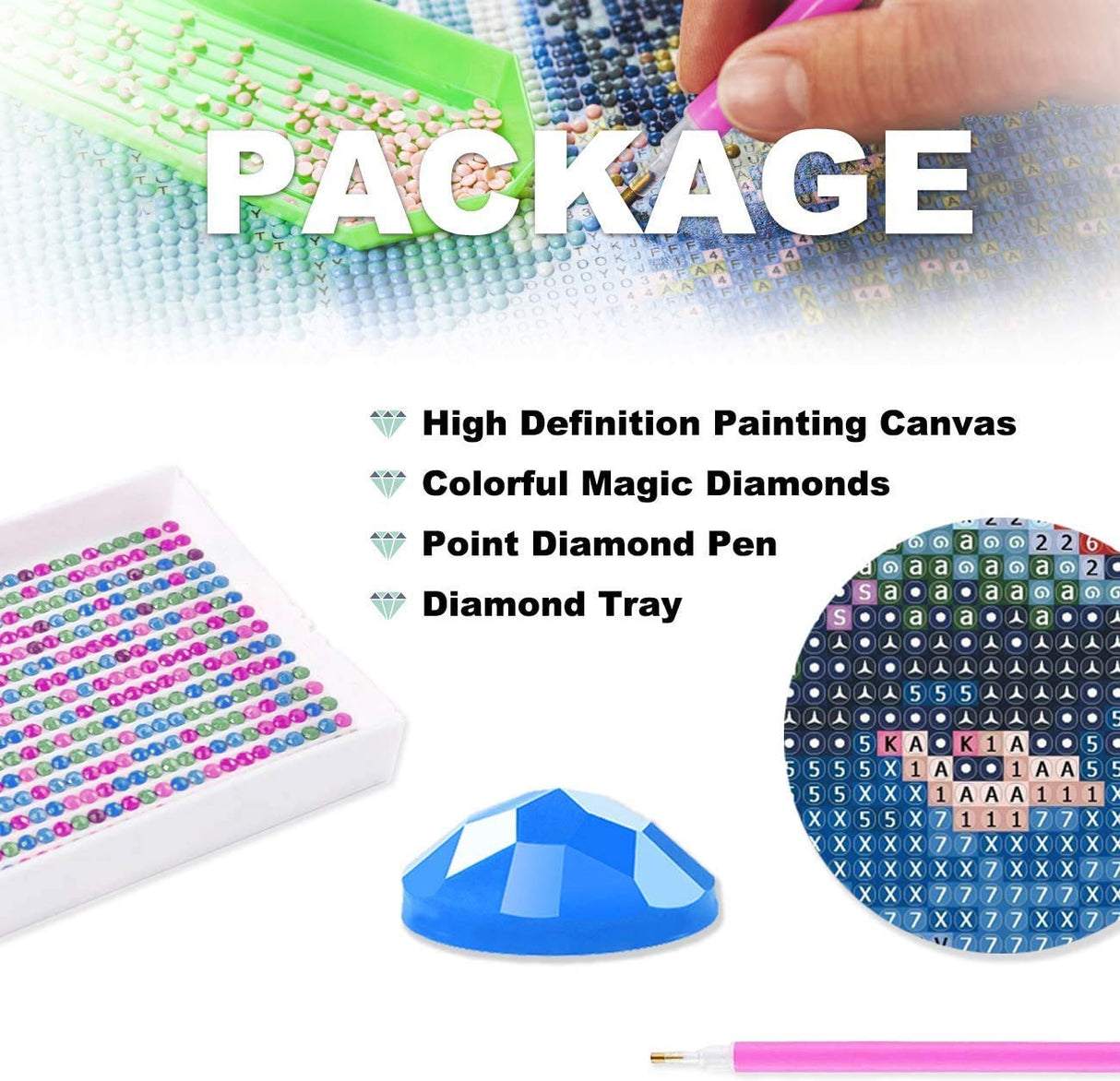Zariocy 5D Diamond Art Kits for Adults Raccoon, DIY Diamond Painting Art Autumn Round Full Drill Crystal Diamond Embroidery Paintings Arts Craft for Home Office Wall Decor 12x16 inch Zariocy