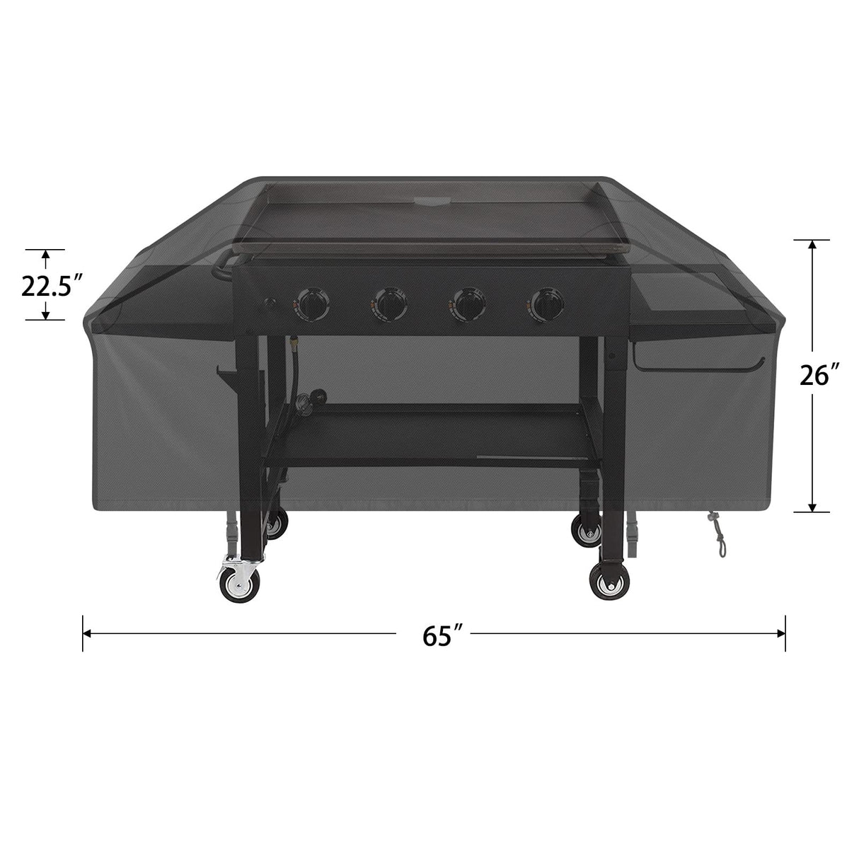 iCOVER 36 inch Griddle Cover for Blackstone, Waterproof Lightweight Polyester Barbecue Protection Flat Top Gas Grill Covers for 36" Griddles Cooking Station for Camp Chef i COVER