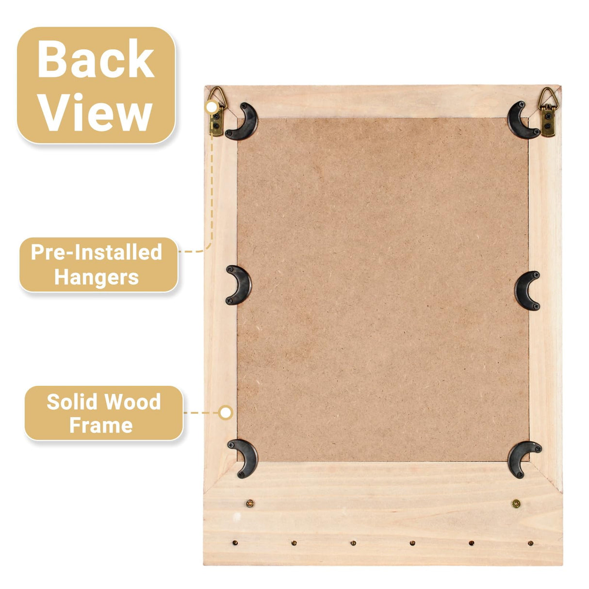 Tirzah 16x12 Inch Wall Mount Beaded Wood Framed Mirror with Shelf and 6 Hooks, White Decorative Entryway Mirror with Storage for Laundry Room, Bathroom, Bedroom Tirzah