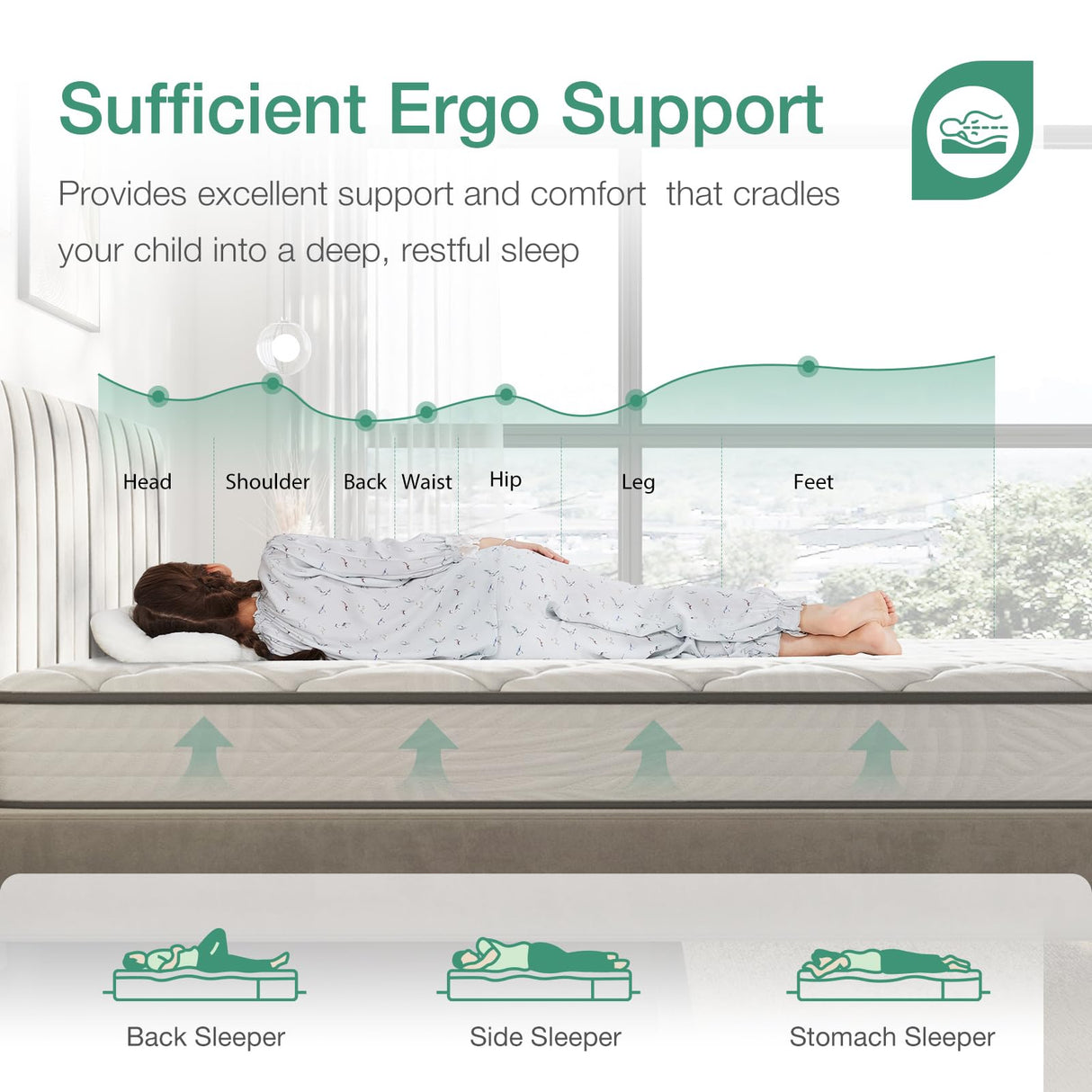 Novilla Twin Mattress, 8 inch Twin Bed Mattress in a Box, Hybrid Mattress for Back Pain Relief & Support, Twin Size Mattress with Comfortable & Durable Support, Certipur-Us Certified Novilla