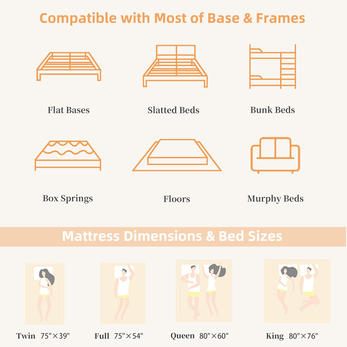 Qabefy Queen Mattress, 10 Inch Memory Foam Hybrid Mattress in a Box, Medium Firm and Individually Pocket Springs - Pressure Relief, CertiPUR-US Certified, Motion Isolation Qabefy