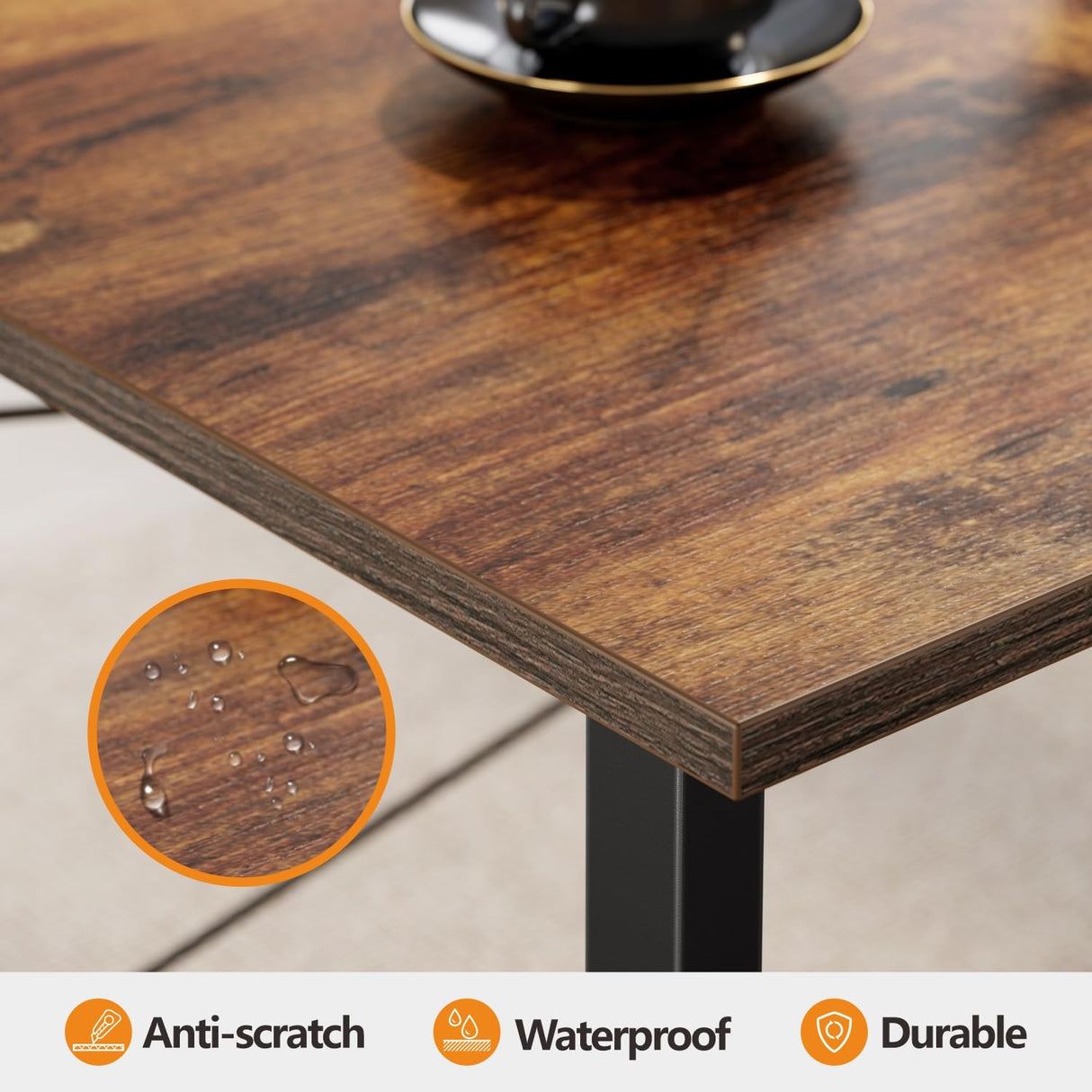 BANTI Computer Desk, 32 inch Home Office Desk, Modern Simple Style PC Table for Home, Office, Study, Writing, Vintage BANTI