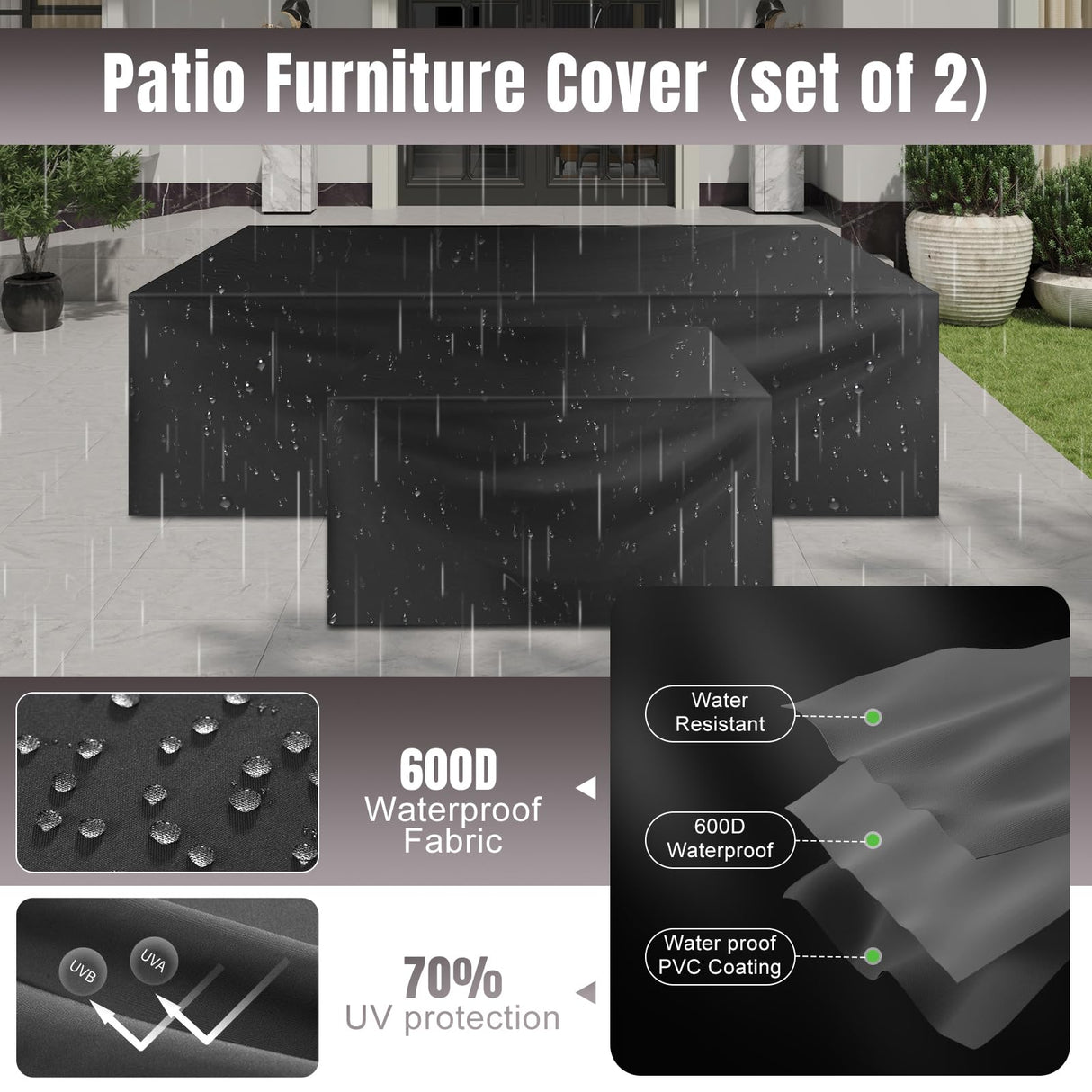 Aoxun 13 Pieces Patio Furniture Set with 44” Fire Pit Table Wicker Rattan Outdoor Sectional Conversation Set with Coffee Table and 4” Thickened Cushions, Gray(Waterproof Cover Included) Aoxun