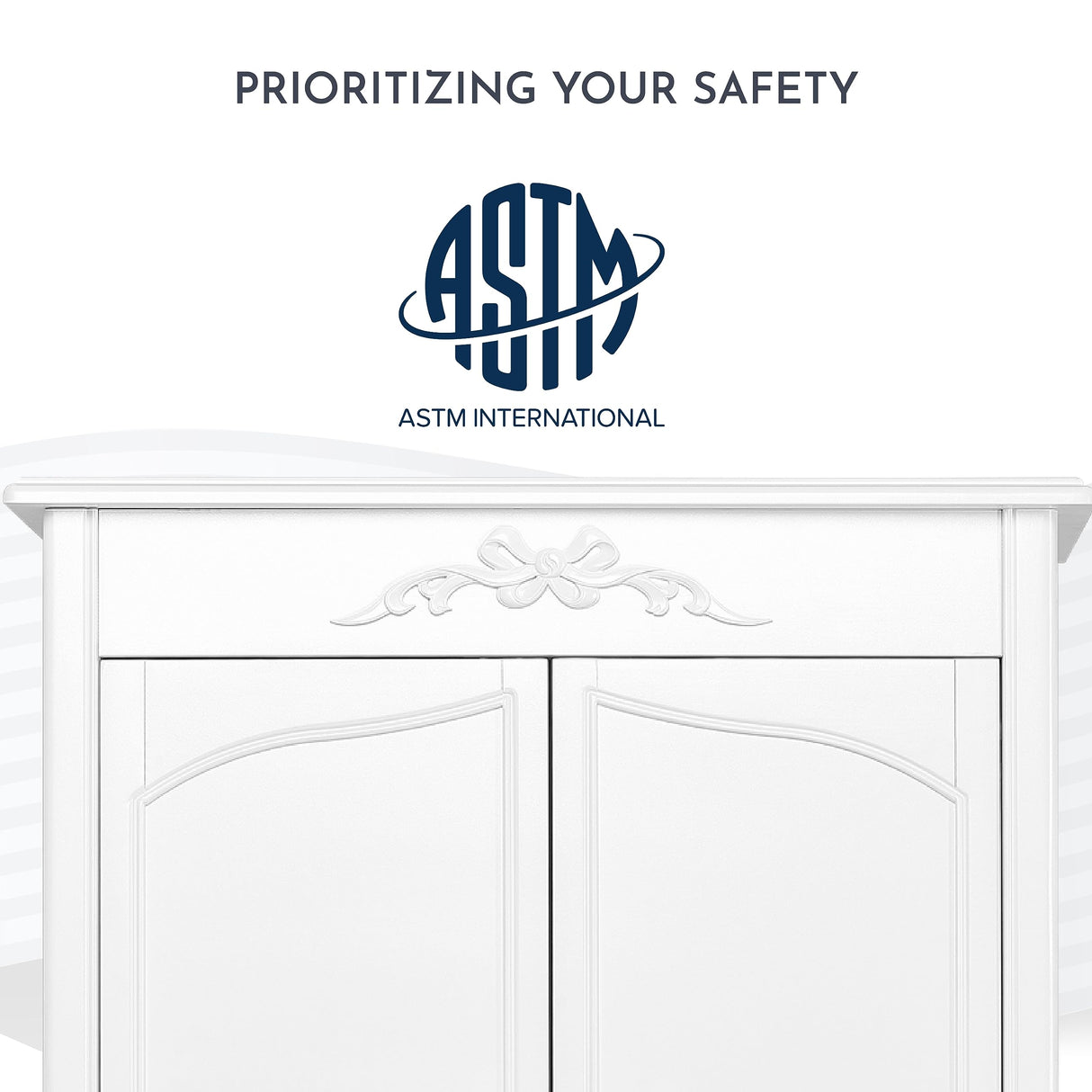 Evolur Aurora Armoire, Queen, Frost Evolur